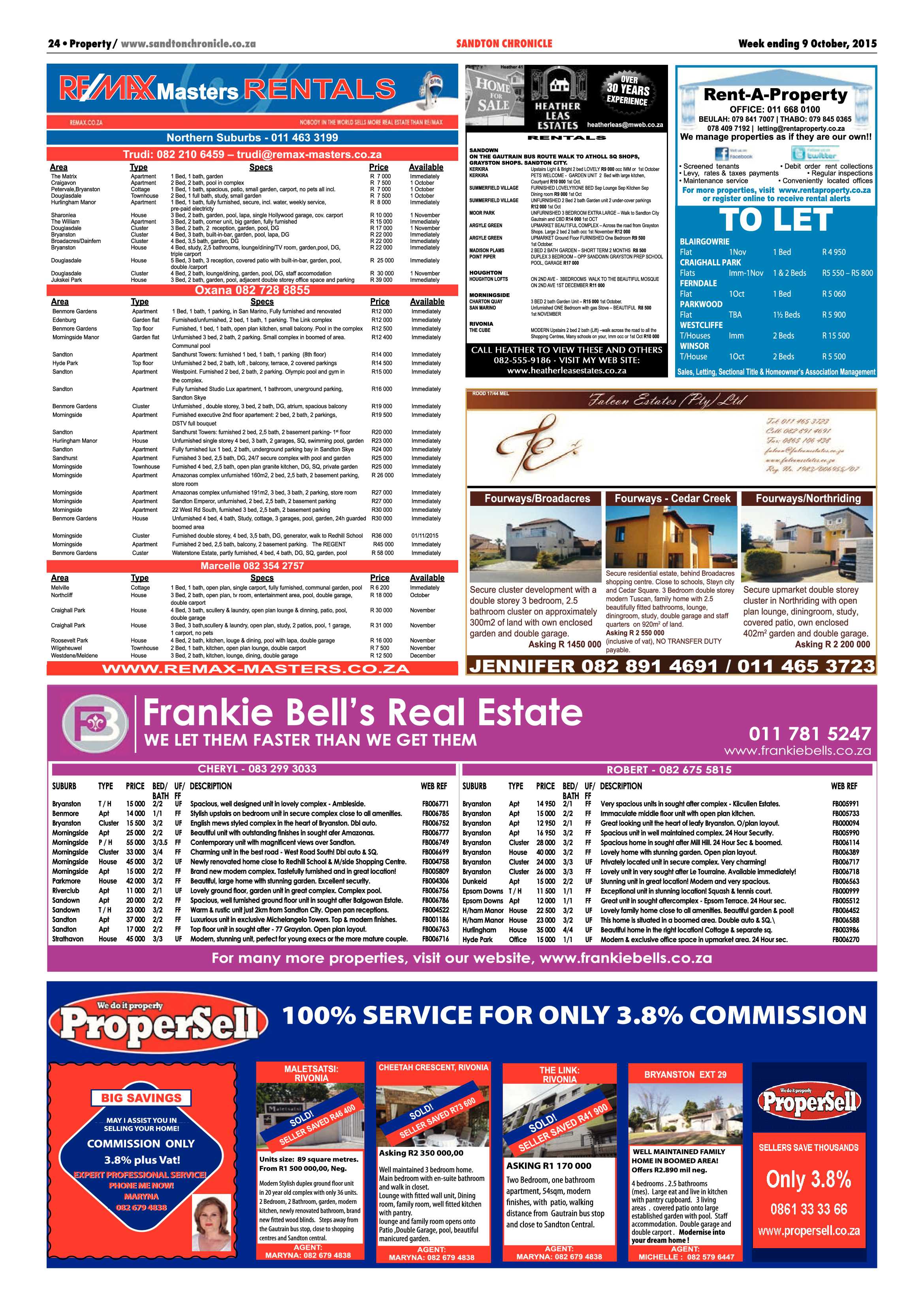 Sandton Chronicle 09 October 2015 page 24