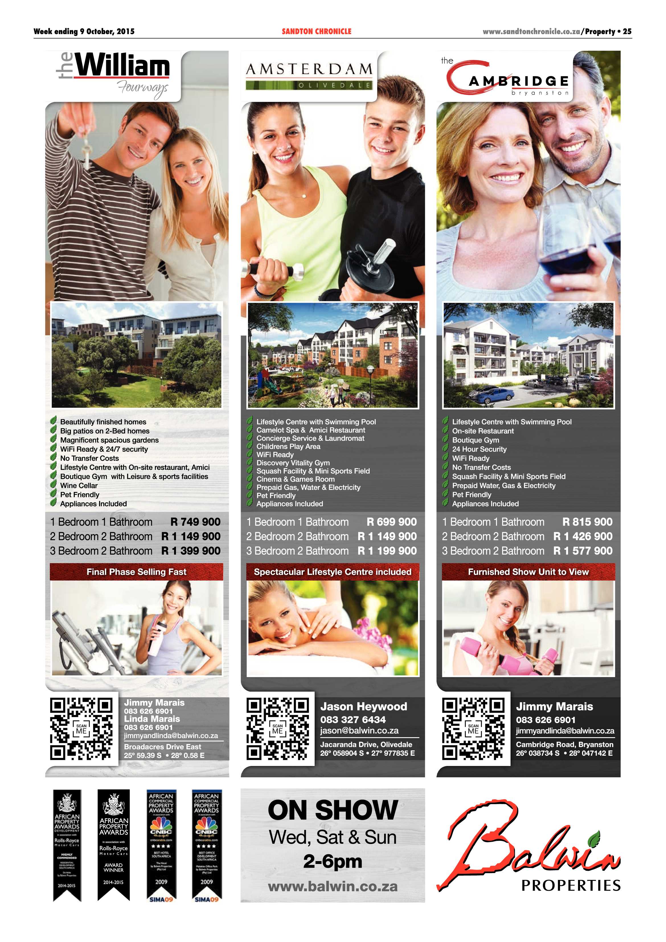 Sandton Chronicle 09 October 2015 page 25