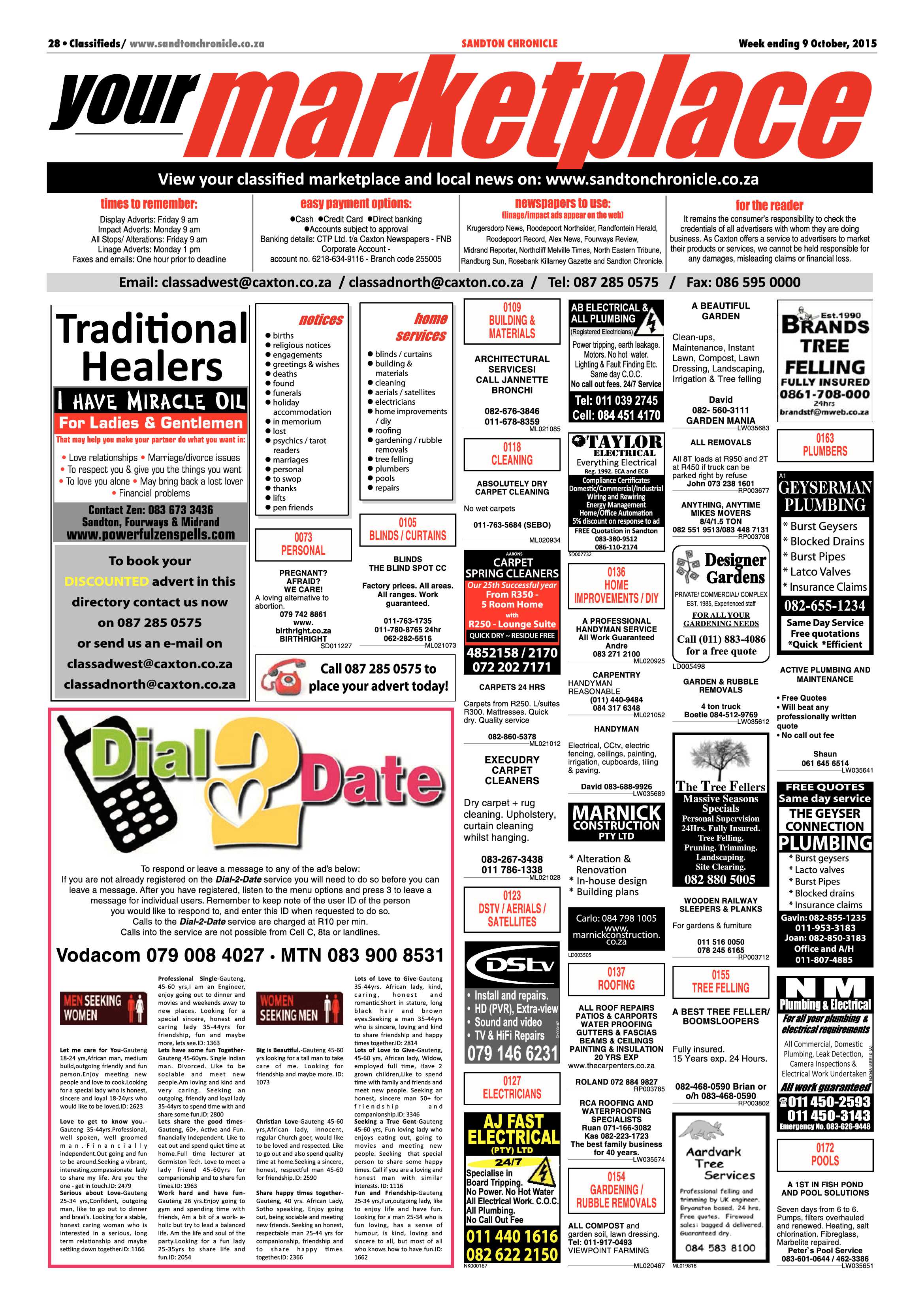 Sandton Chronicle 09 October 2015 page 28