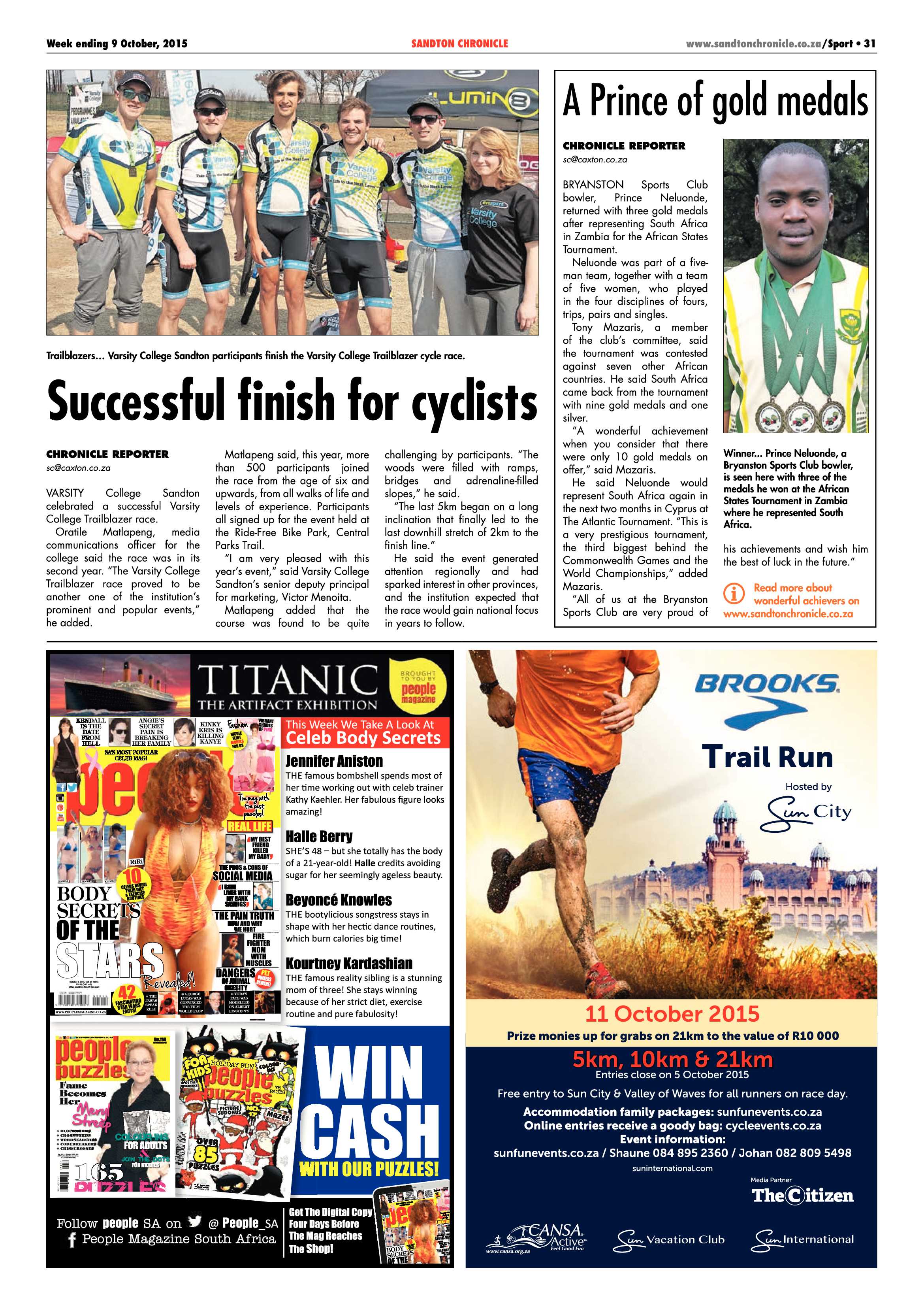 Sandton Chronicle 09 October 2015 page 31