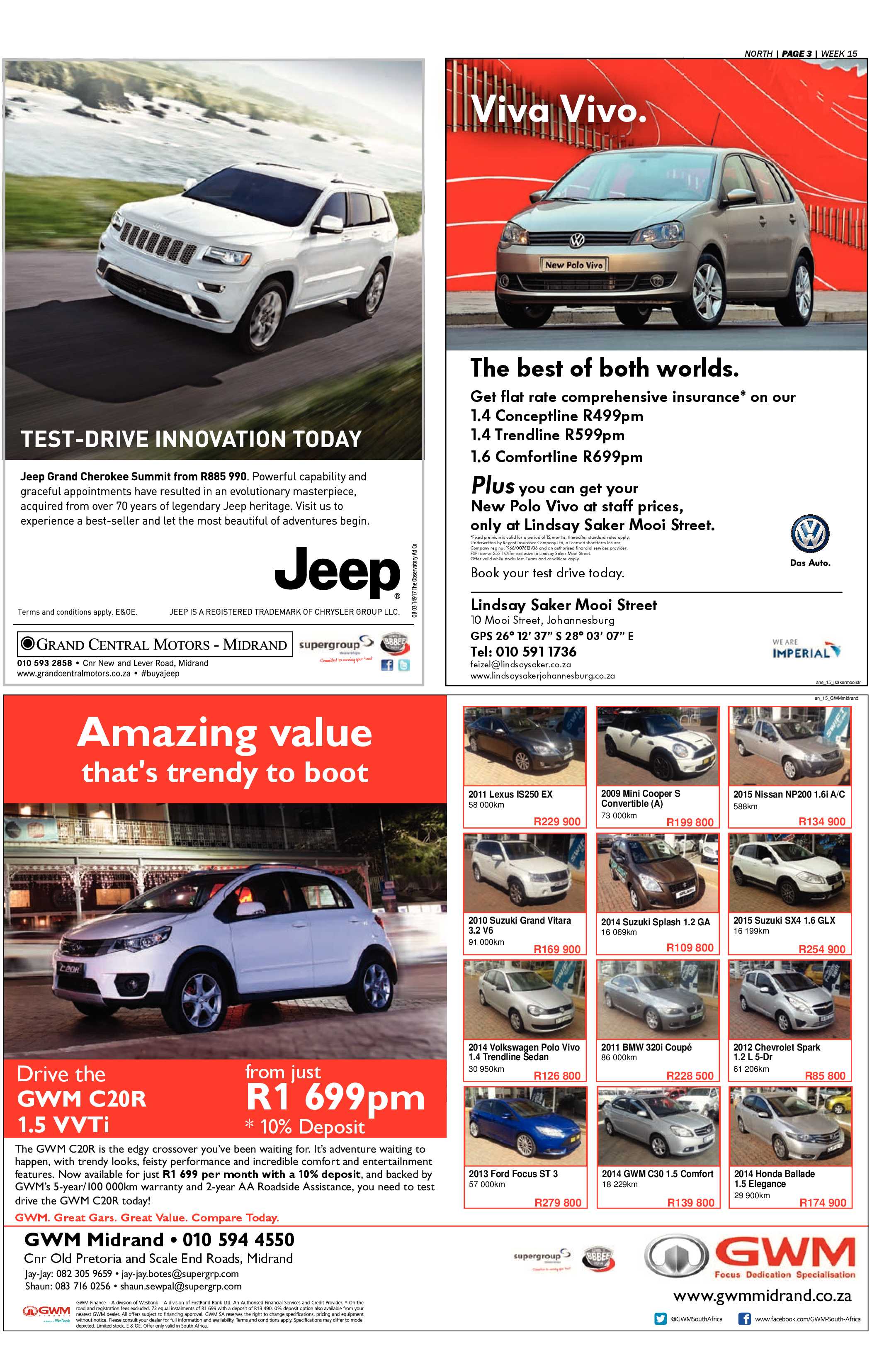 Sandton Chronicle 10 April 2015 page 15