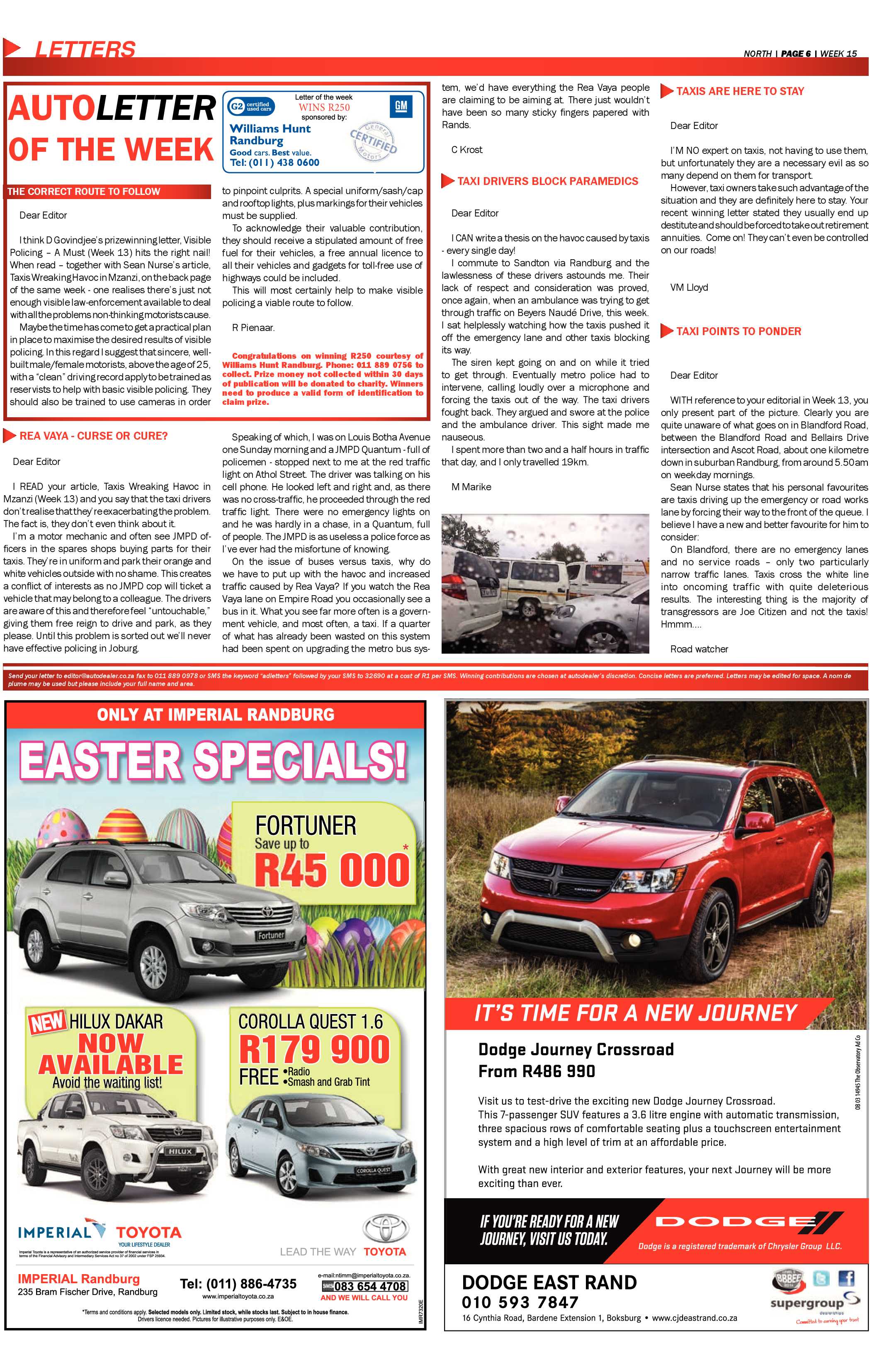 Sandton Chronicle 10 April 2015 page 18