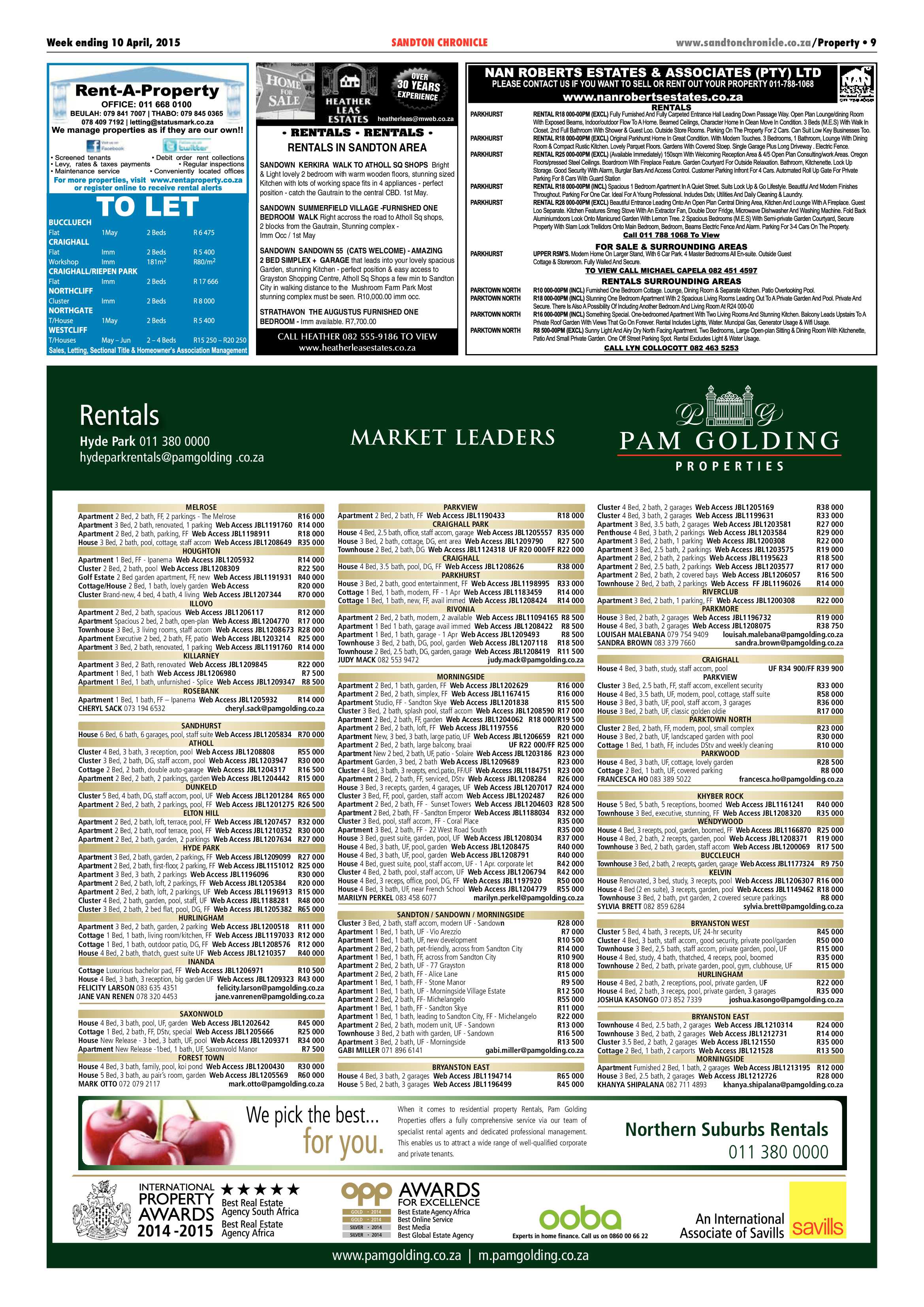 Sandton Chronicle 10 April 2015 page 25