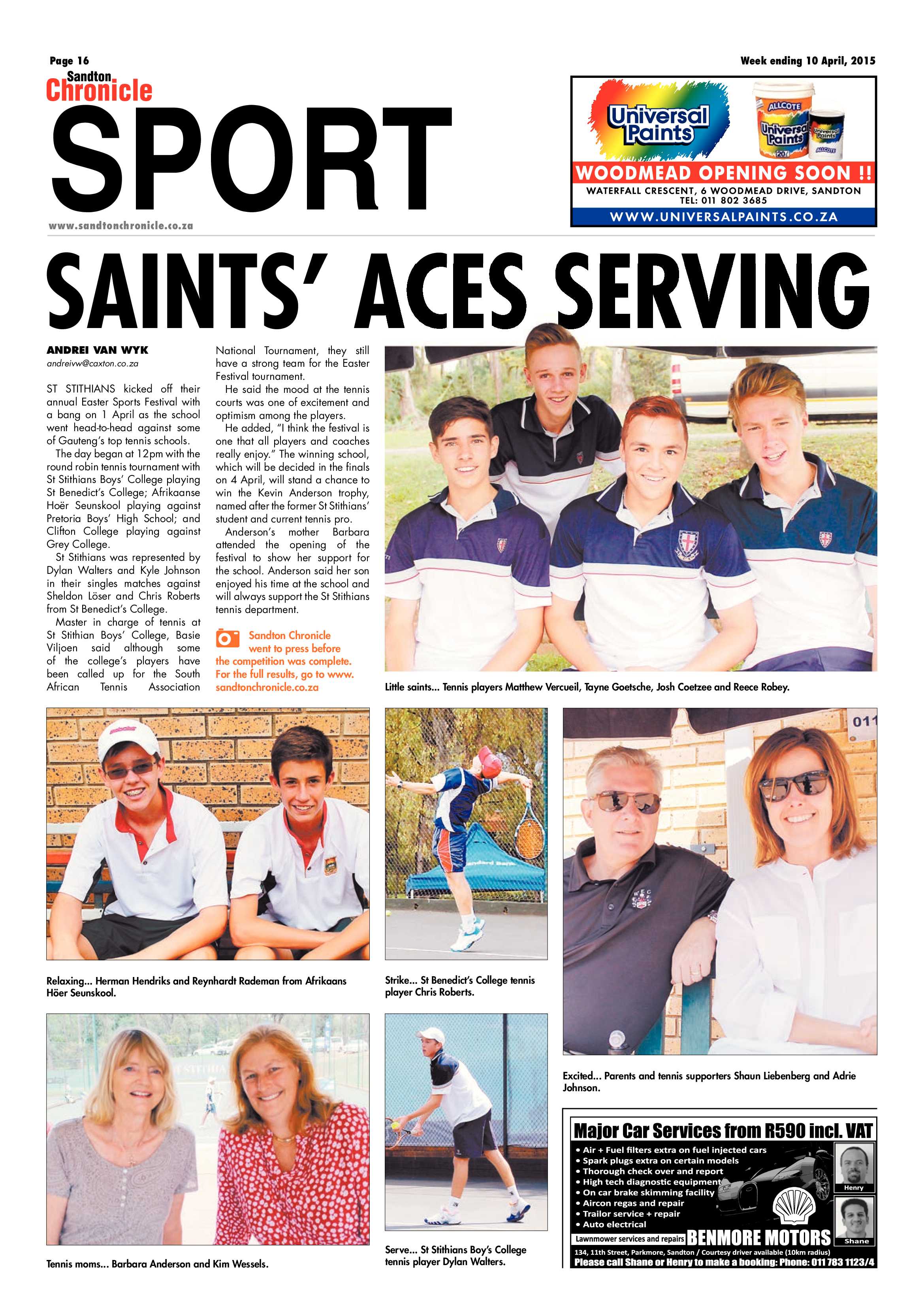Sandton Chronicle 10 April 2015 page 32