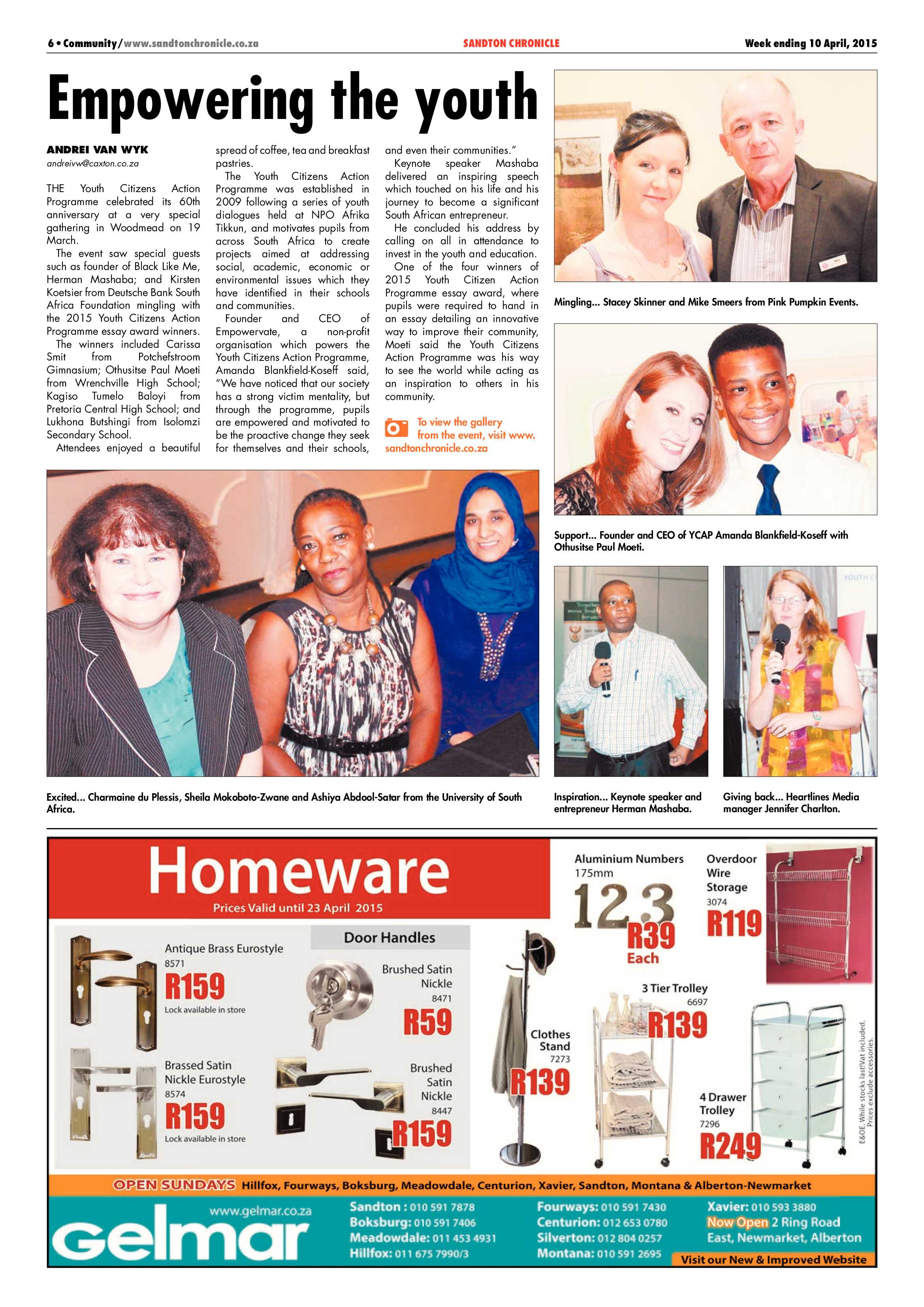 Sandton Chronicle 10 April 2015 page 6