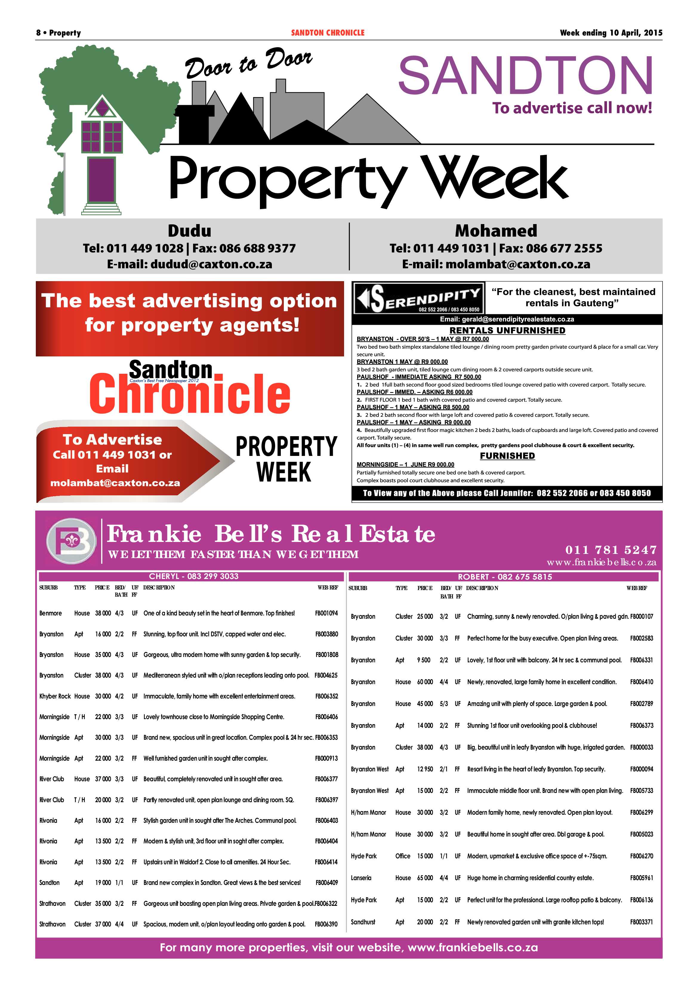 Sandton Chronicle 10 April 2015 page 8