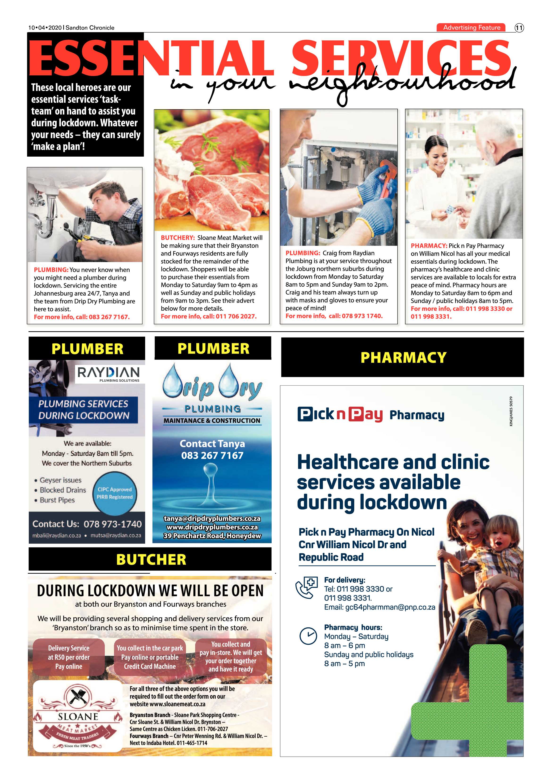 Sandton Chronicle 10 April 2020 page 11