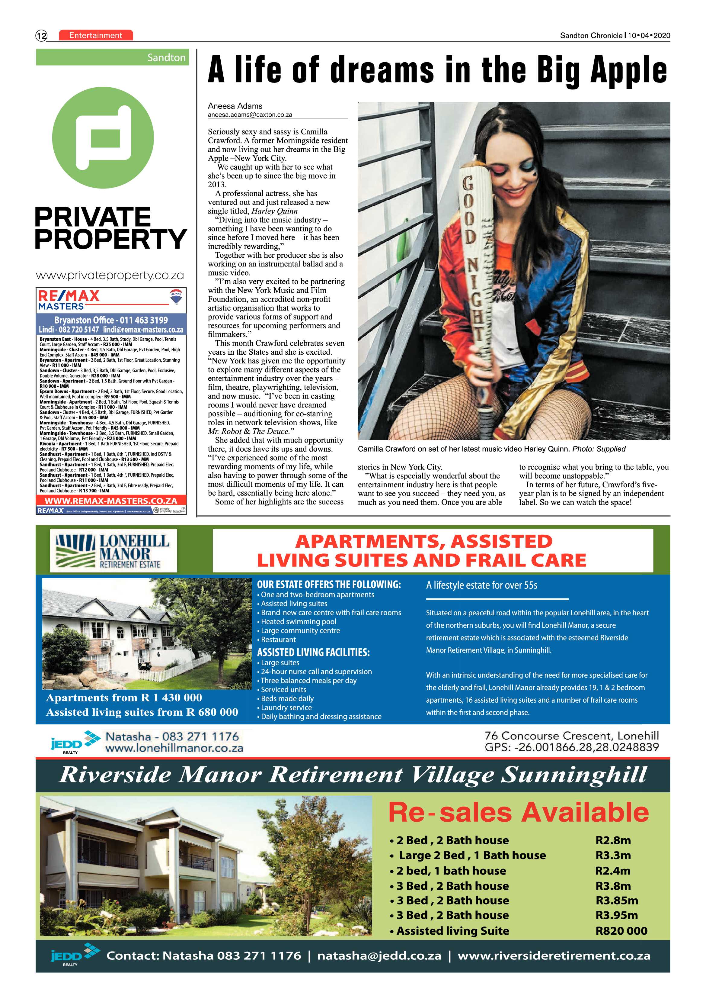 Sandton Chronicle 10 April 2020 page 12