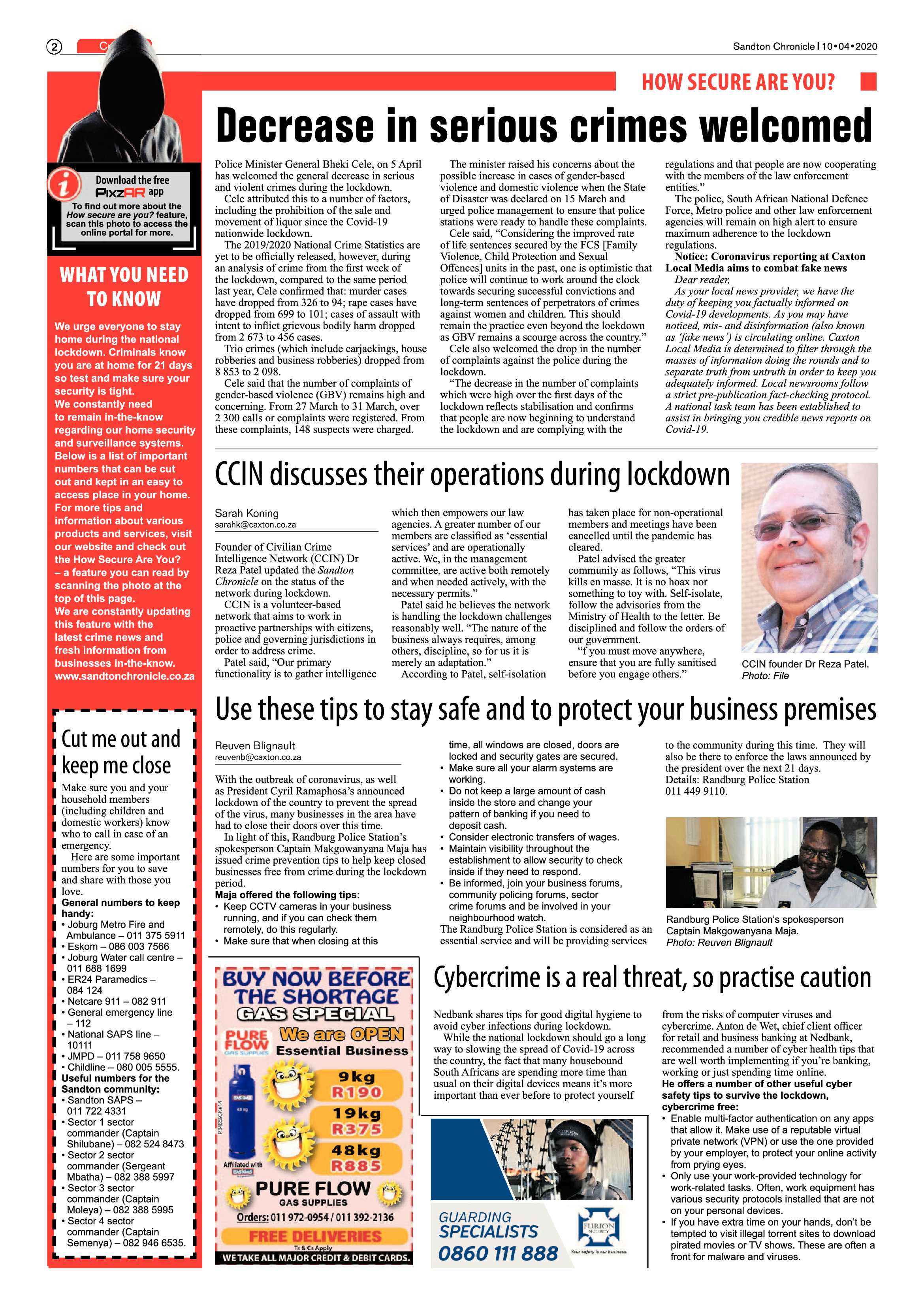 Sandton Chronicle 10 April 2020 page 2