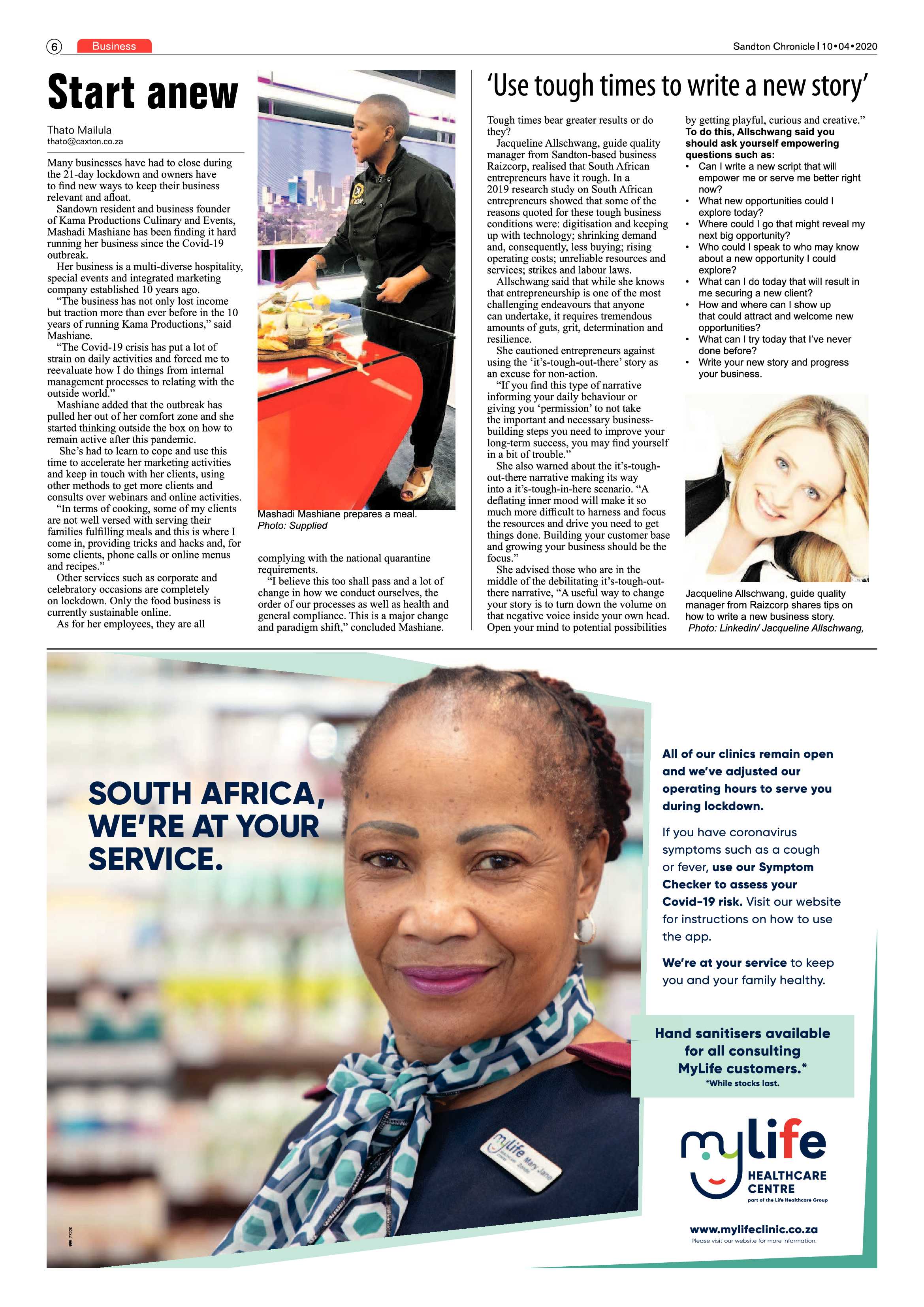 Sandton Chronicle 10 April 2020 page 6