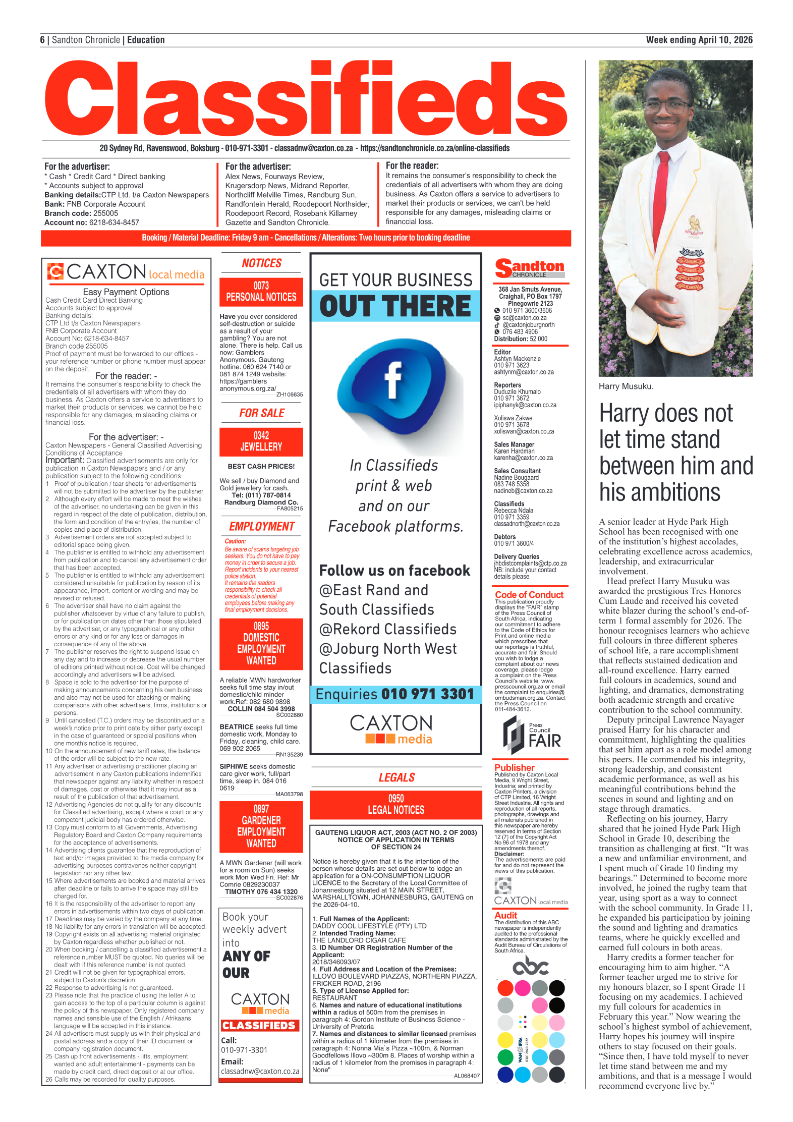 Sandton Chronicle 10 April 2026 page 6