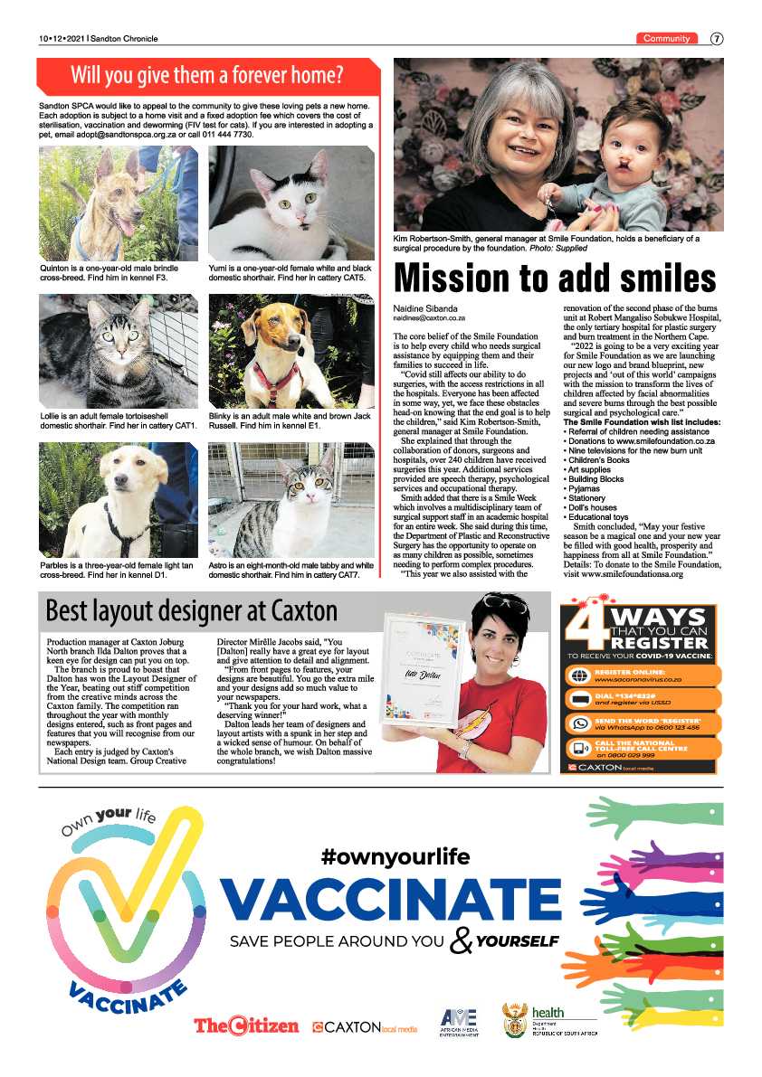 Sandton Chronicle 10 December 2021 page 7