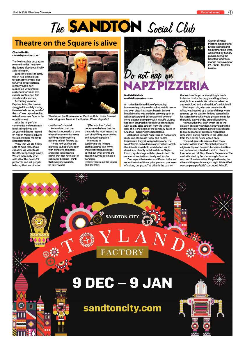 Sandton Chronicle 10 December 2021 page 9