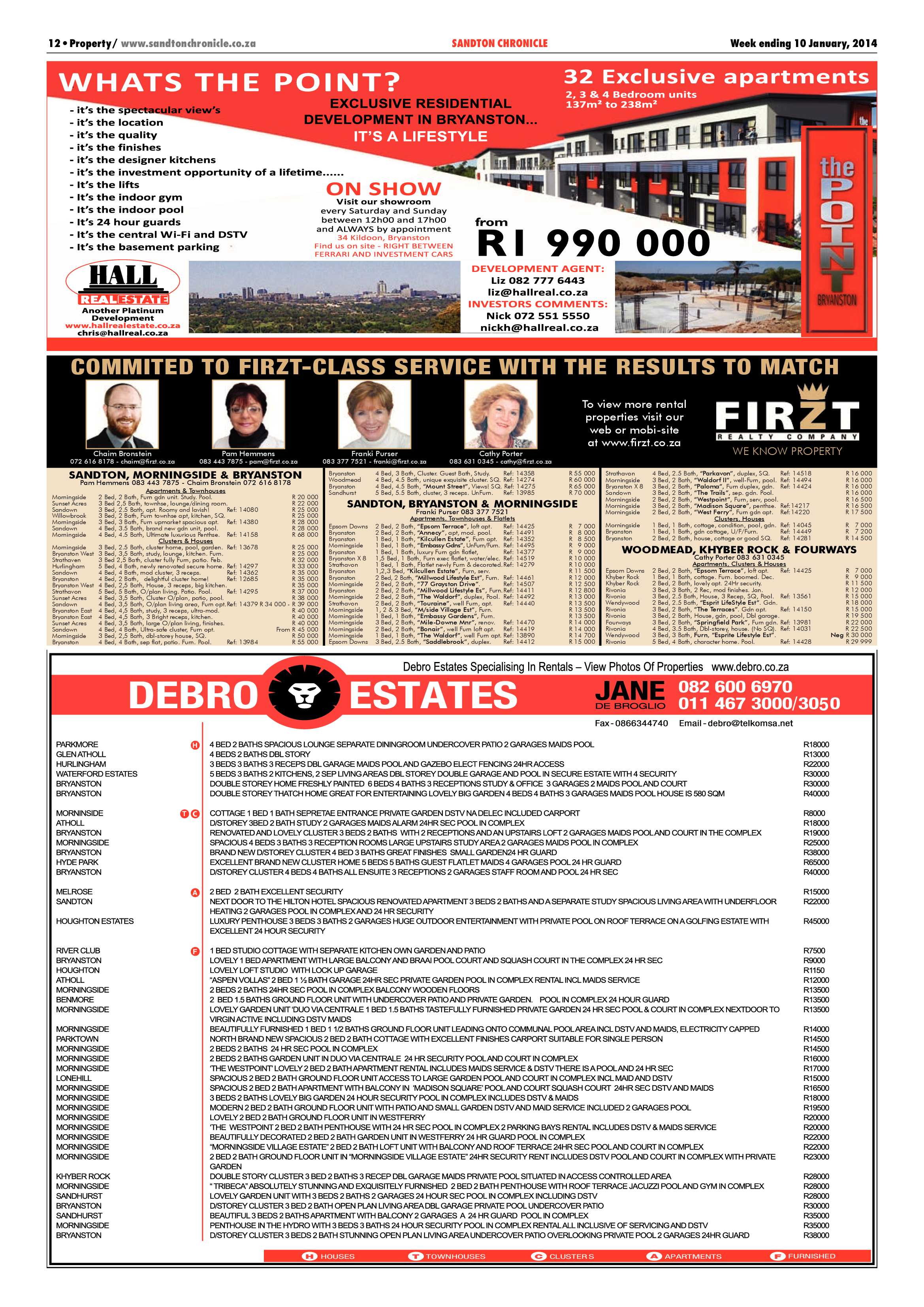 Sandton Chronicle 10 January 2014 page 12