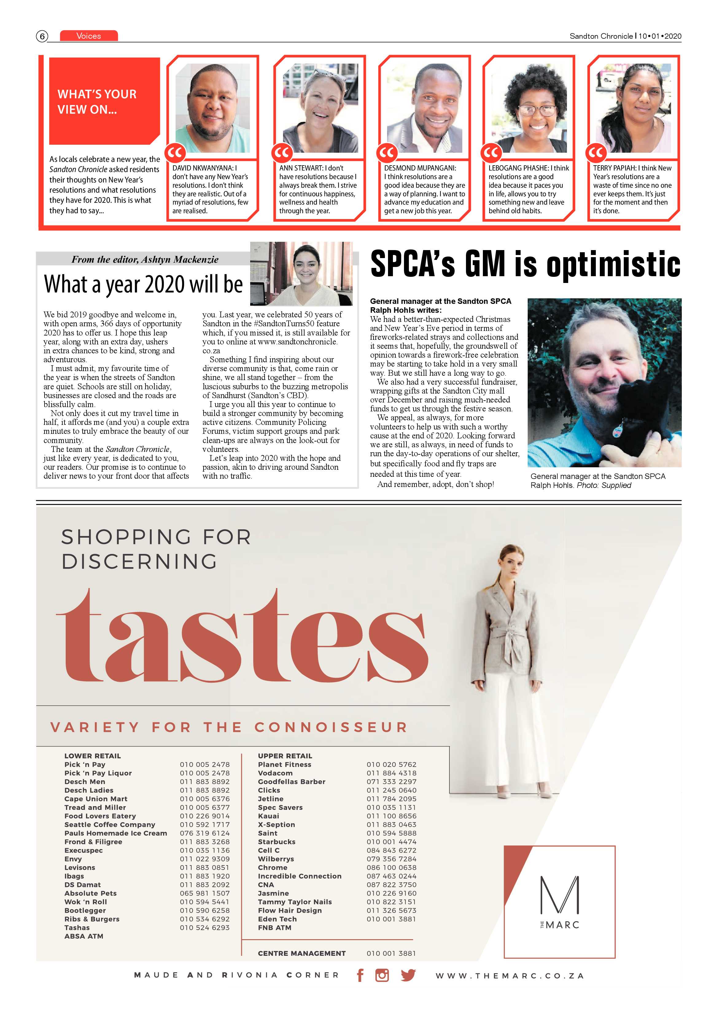 Sandton Chronicle 10 January 2020 page 6