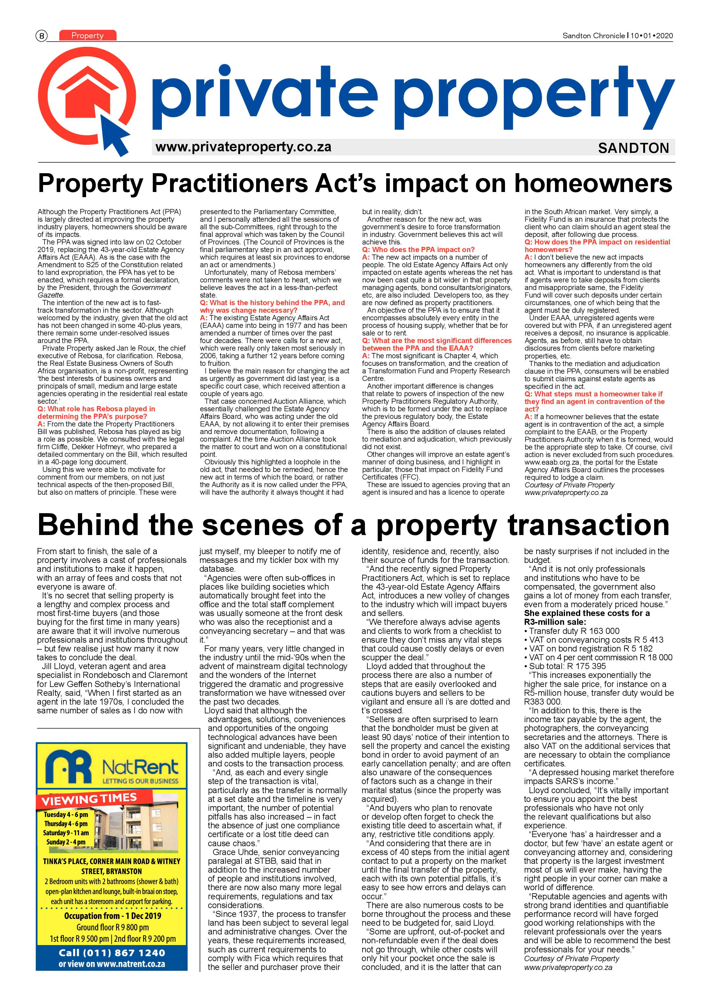 Sandton Chronicle 10 January 2020 page 8