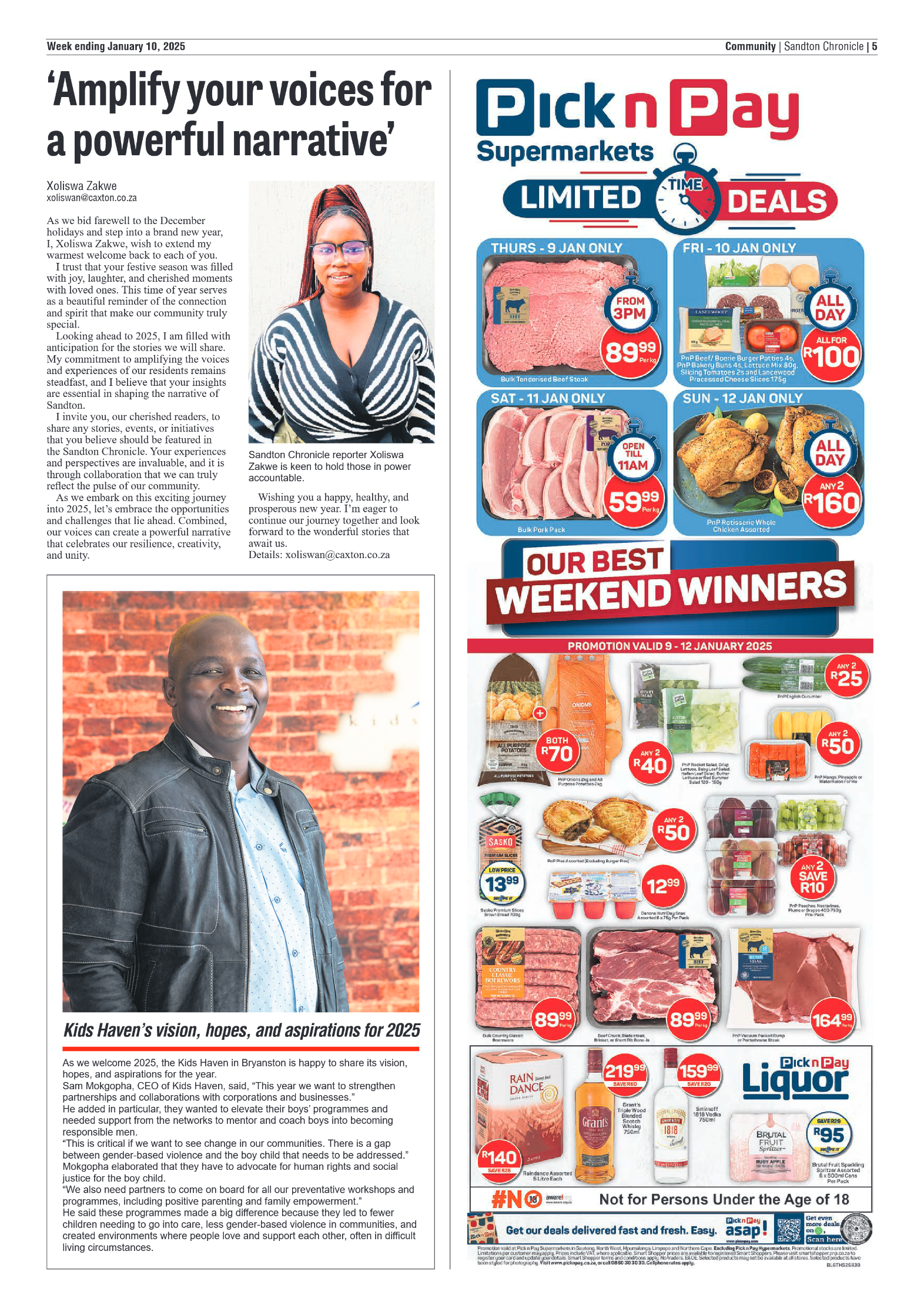Sandton Chronicle 10 January 2025 page 5