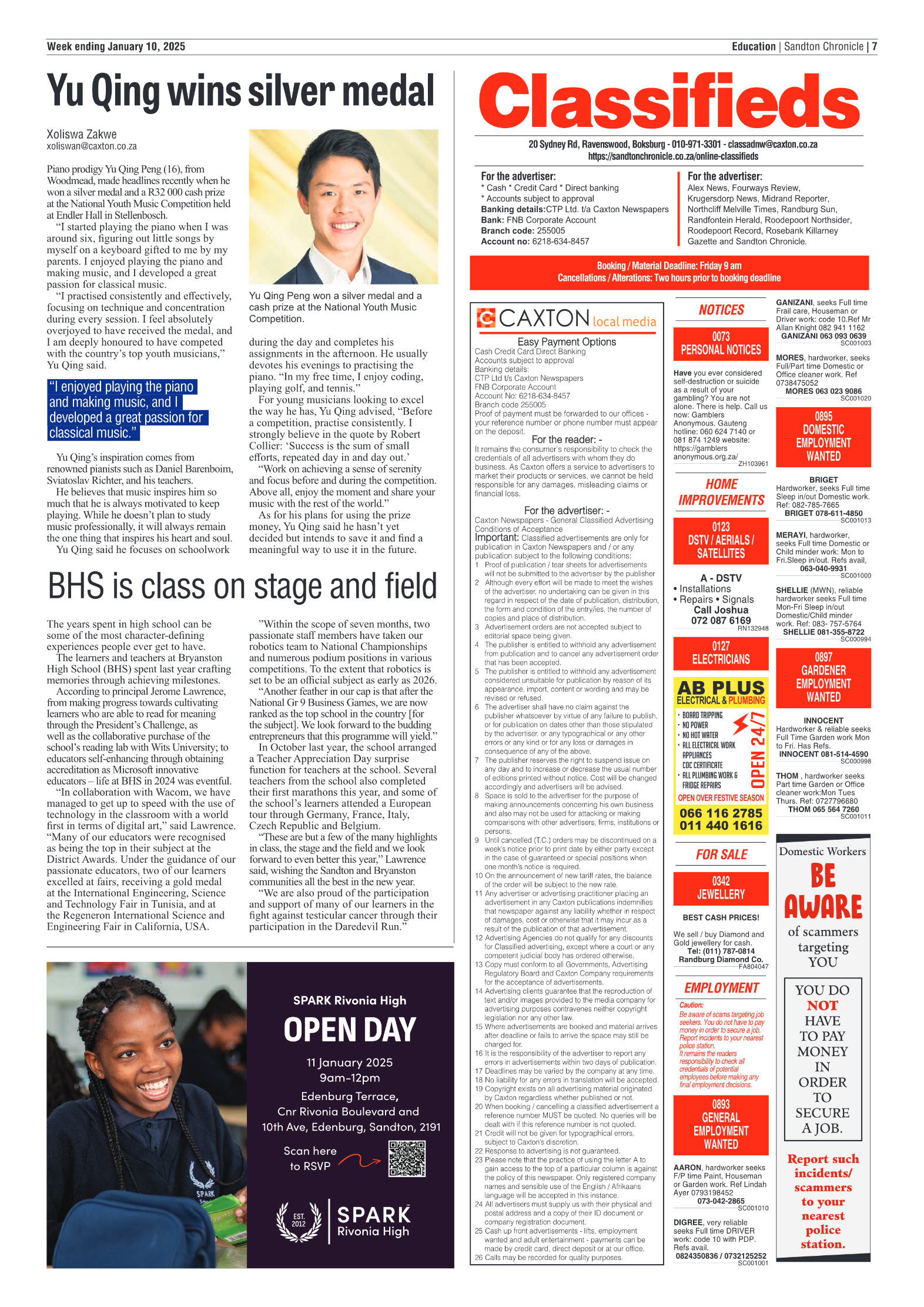 Sandton Chronicle 10 January 2025 page 7