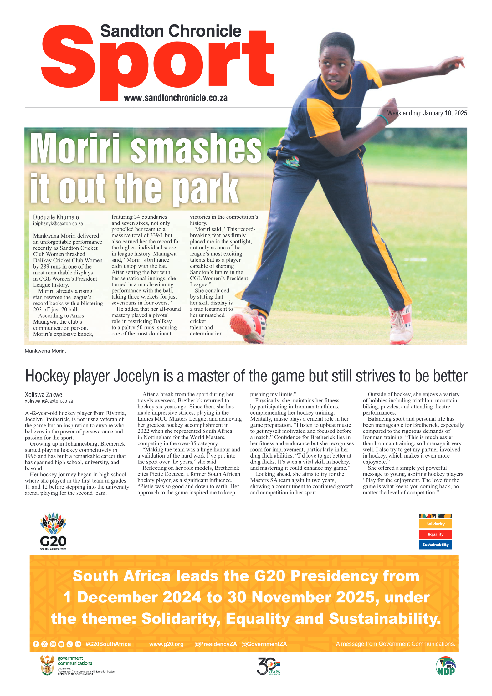 Sandton Chronicle 10 January 2025 page 8