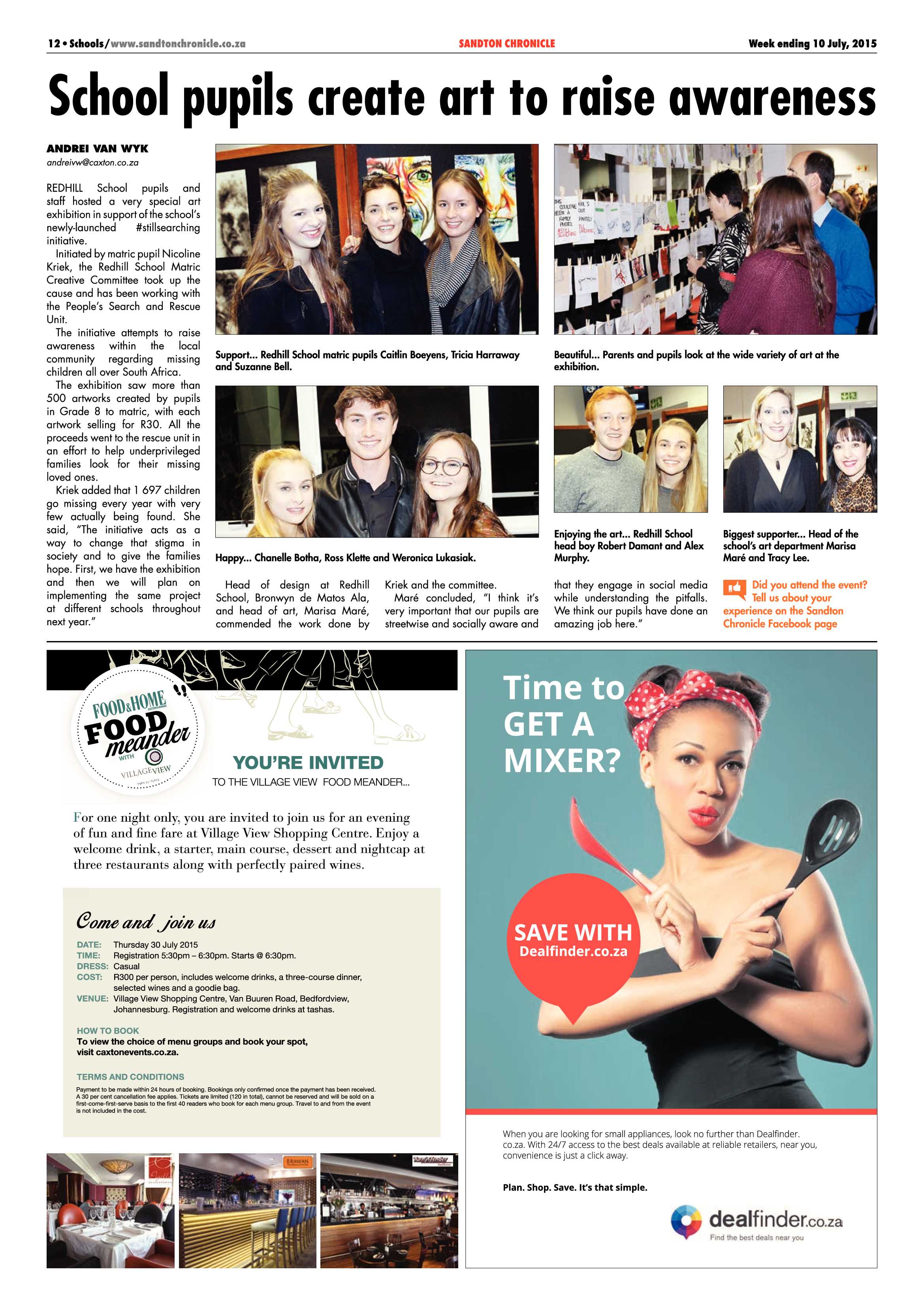 Sandton Chronicle 10 July 2015 page 12