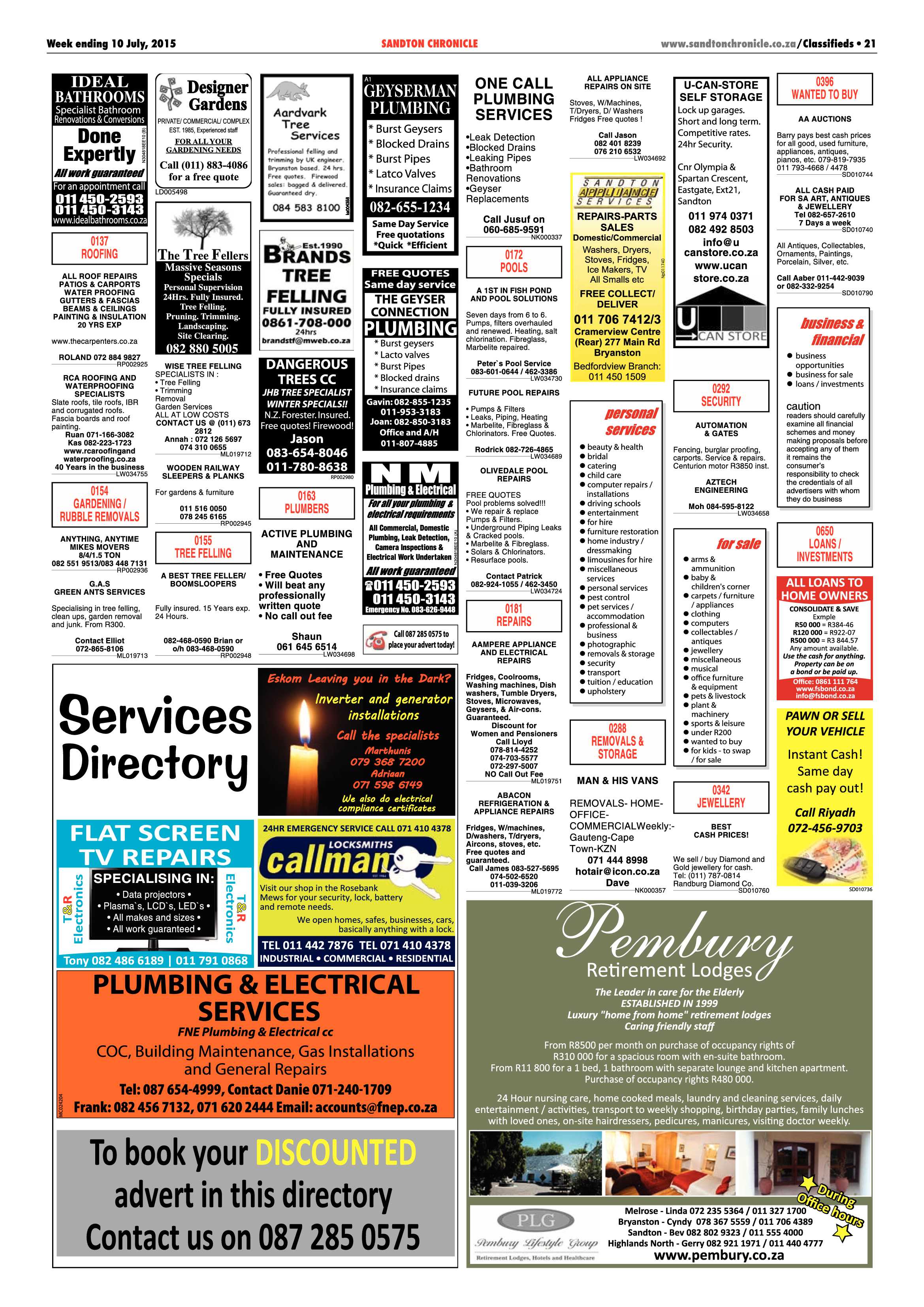 Sandton Chronicle 10 July 2015 page 29