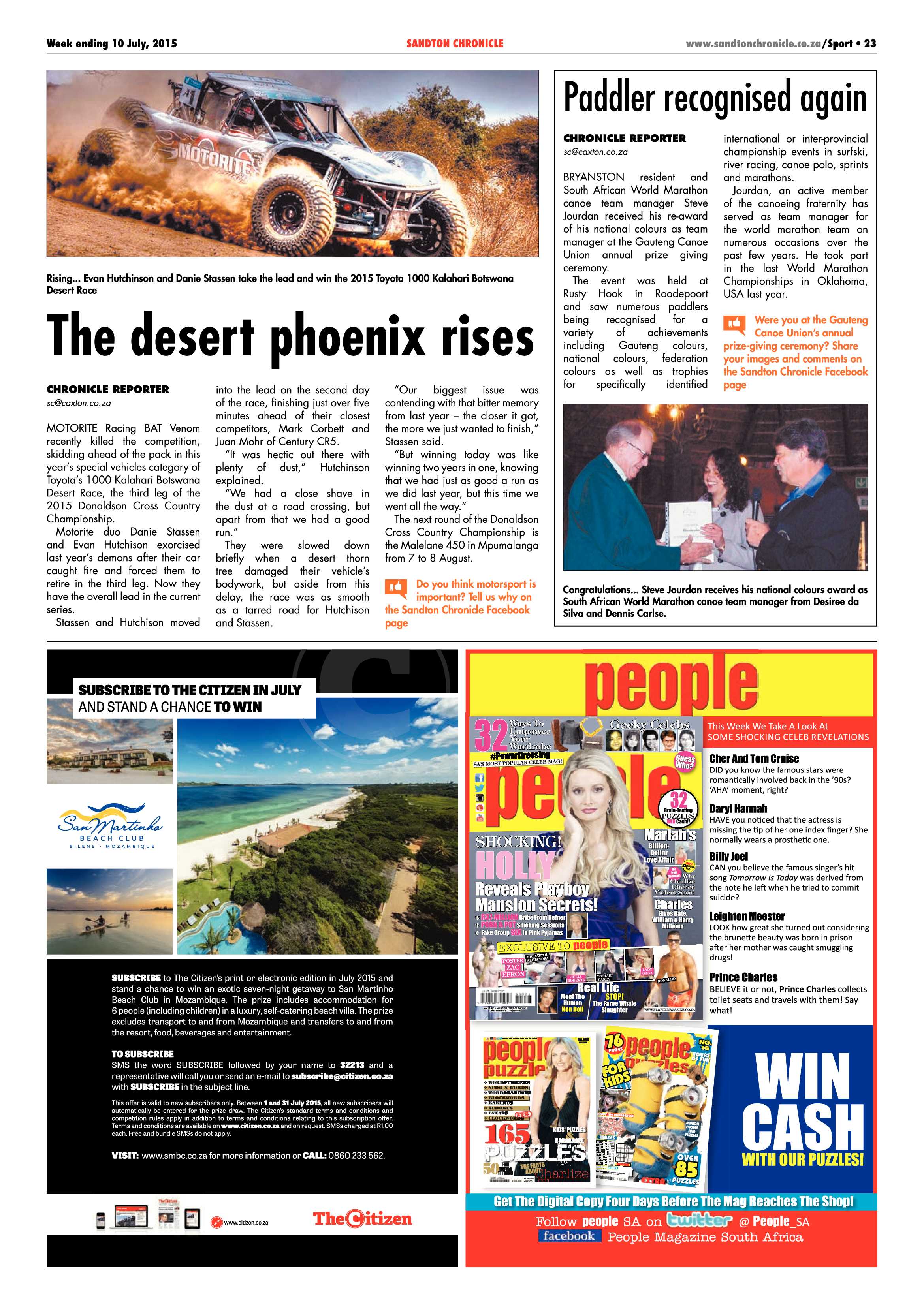 Sandton Chronicle 10 July 2015 page 31