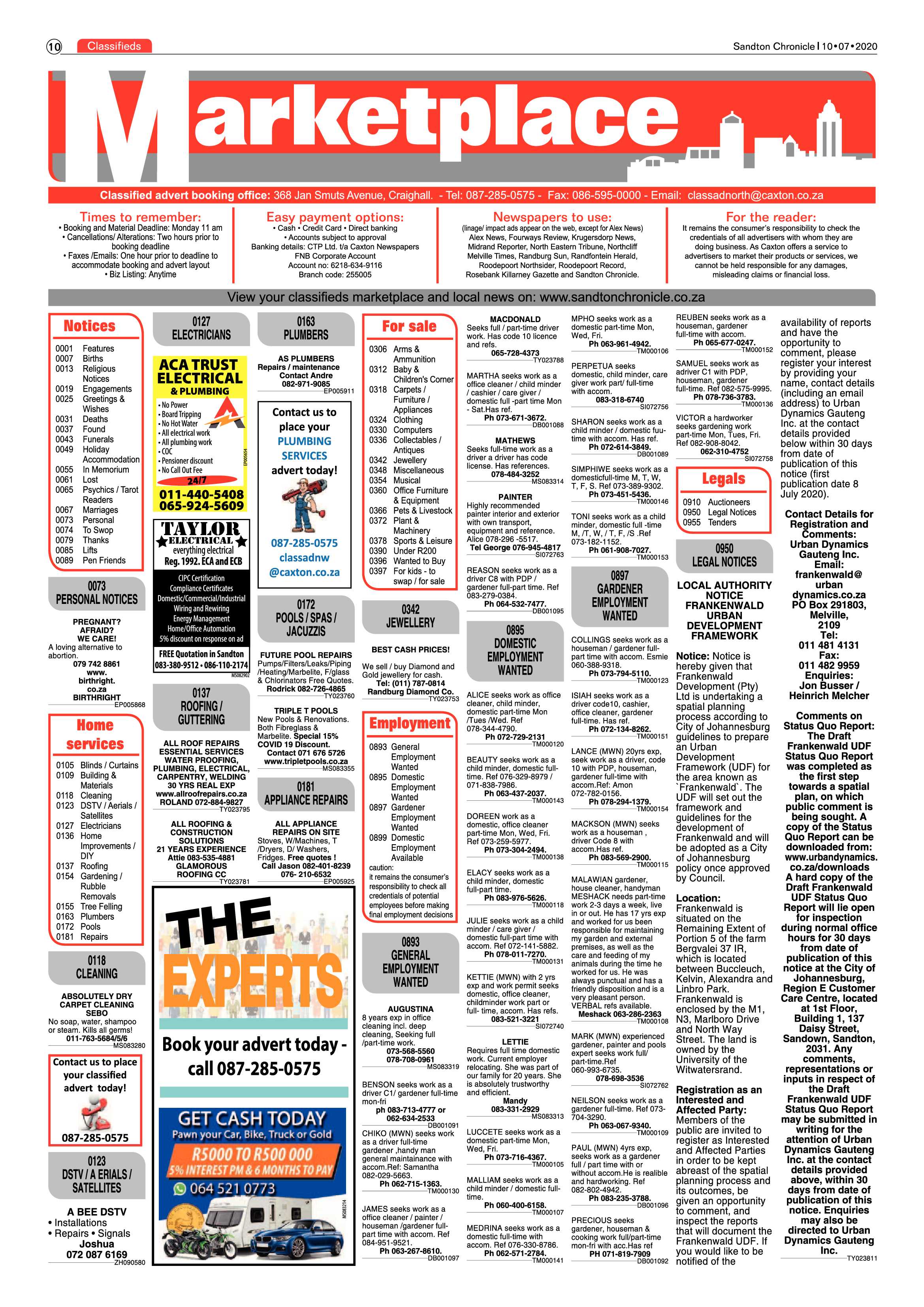 Sandton Chronicle 10 July 2020 page 10