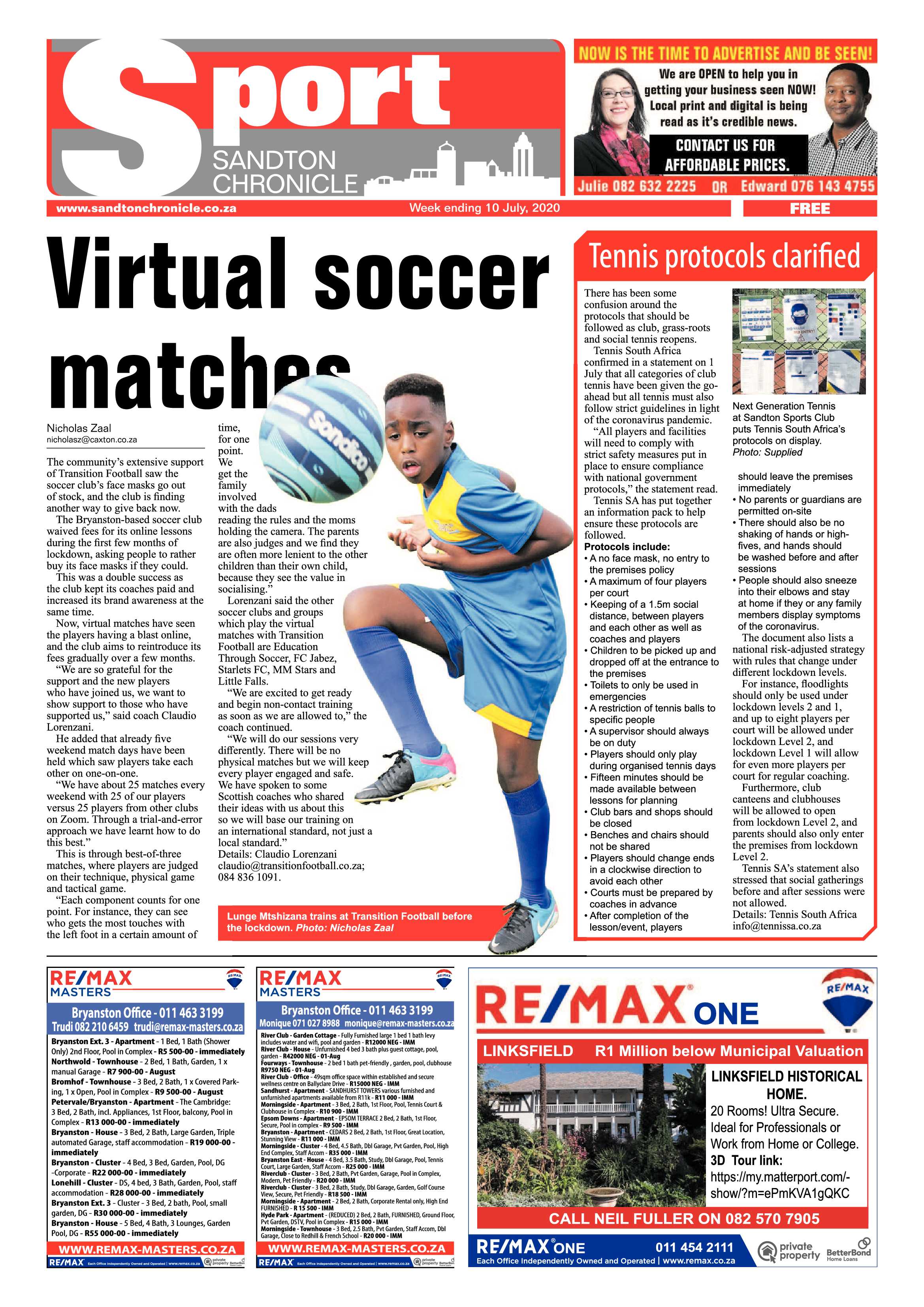 Sandton Chronicle 10 July 2020 page 12