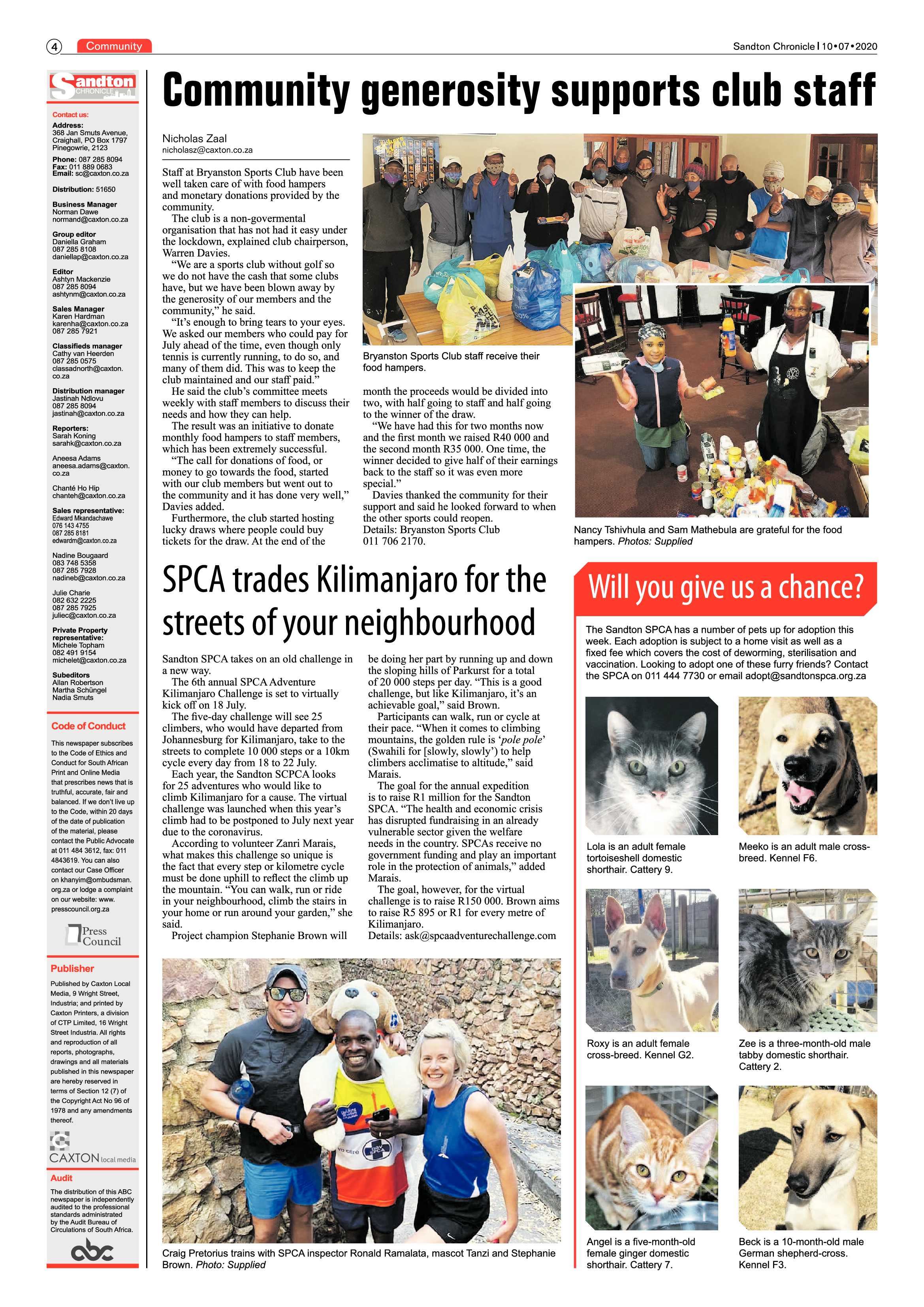 Sandton Chronicle 10 July 2020 page 4