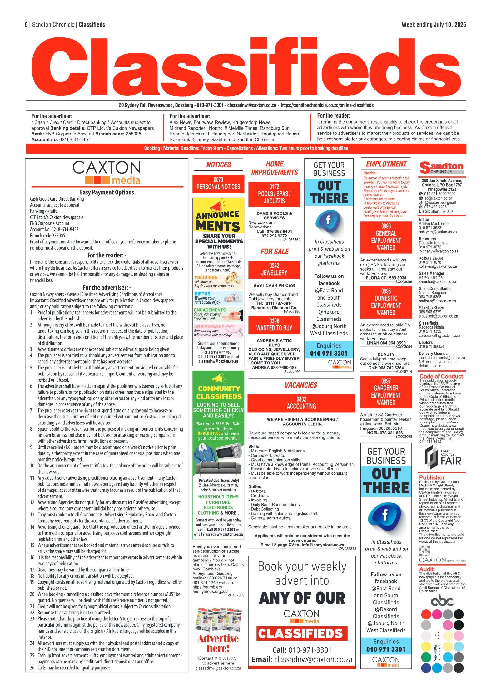 Sandton Chronicle 10 July 2026 page 6