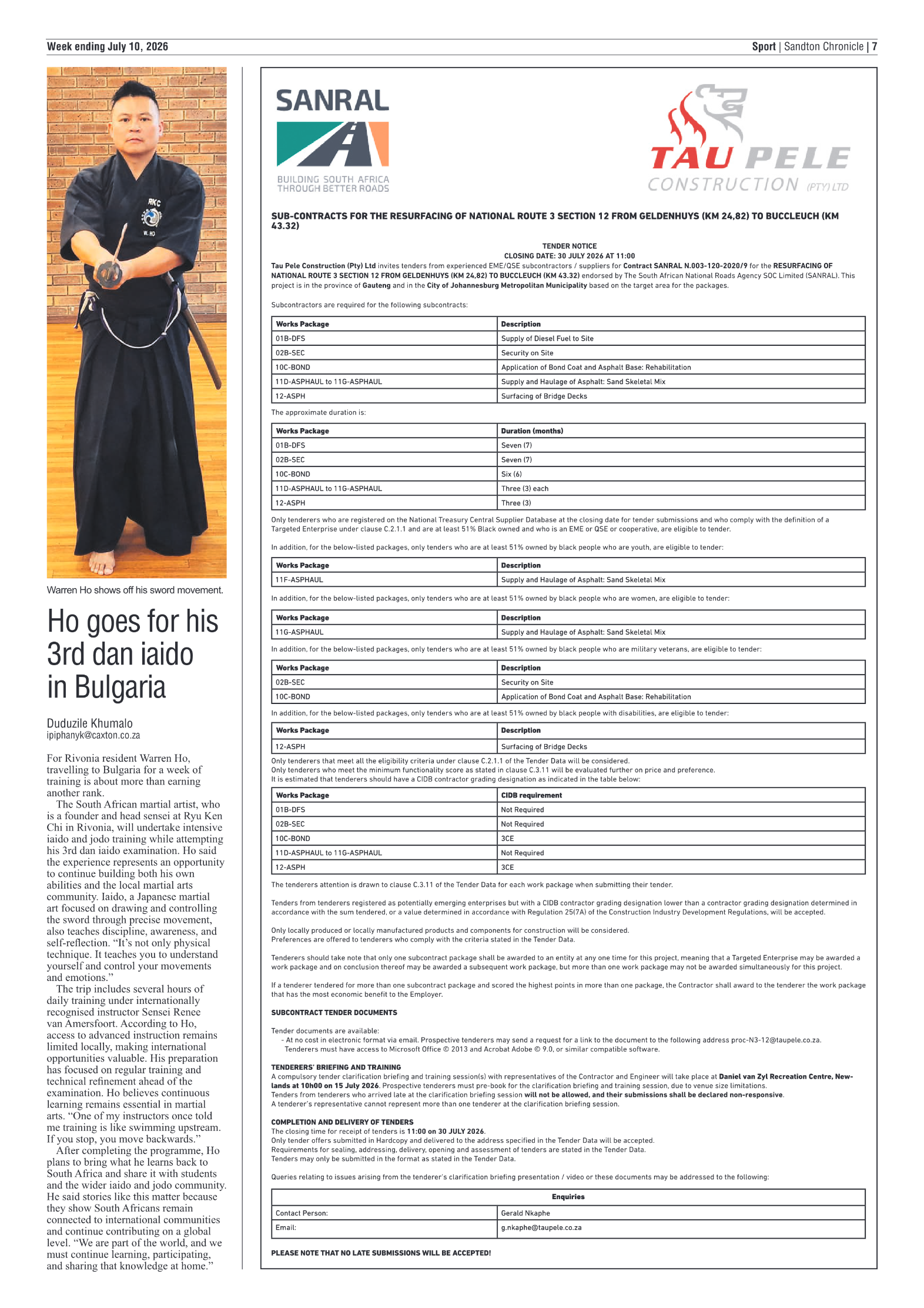 Sandton Chronicle 10 July 2026 page 7