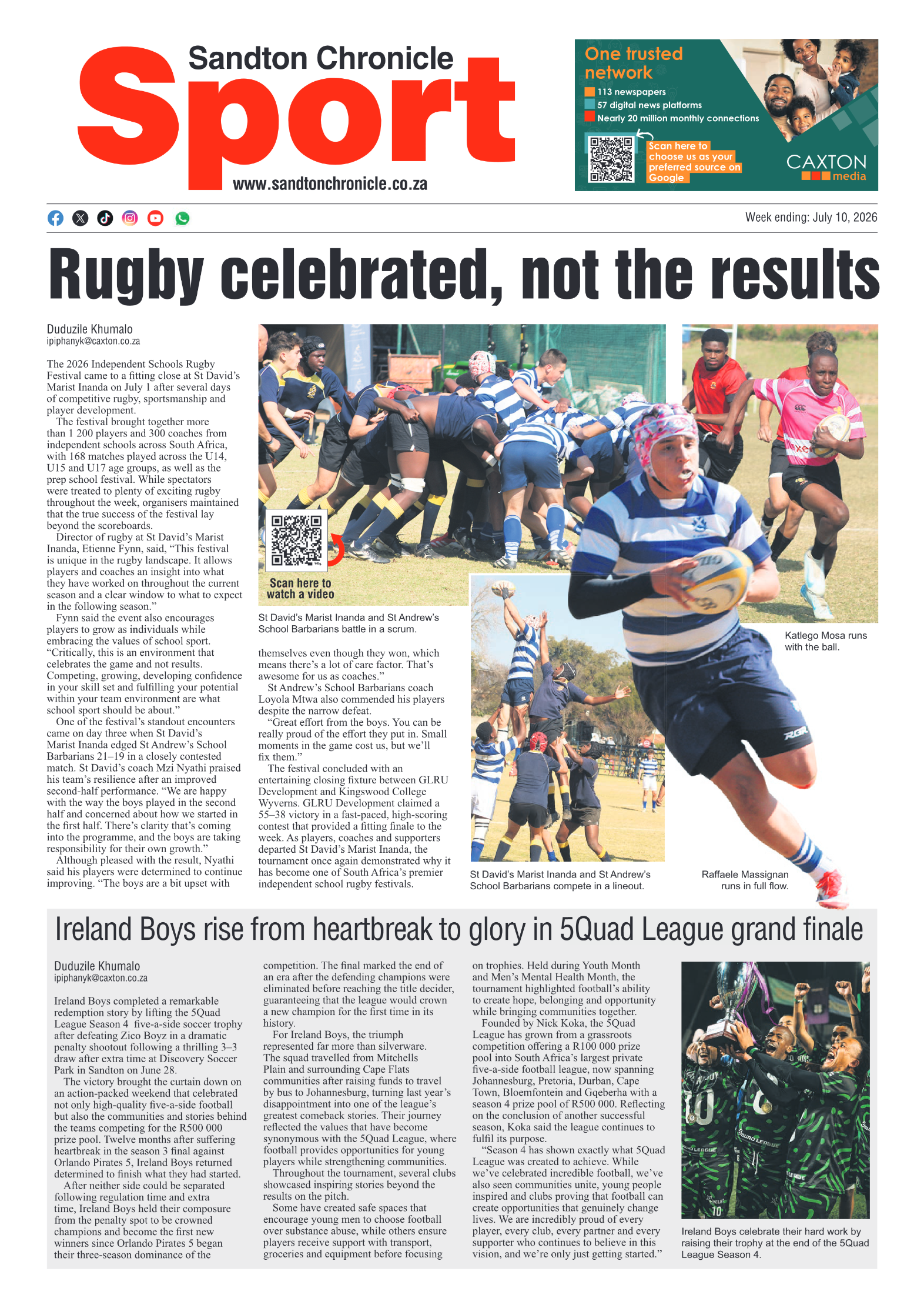 Sandton Chronicle 10 July 2026 page 8