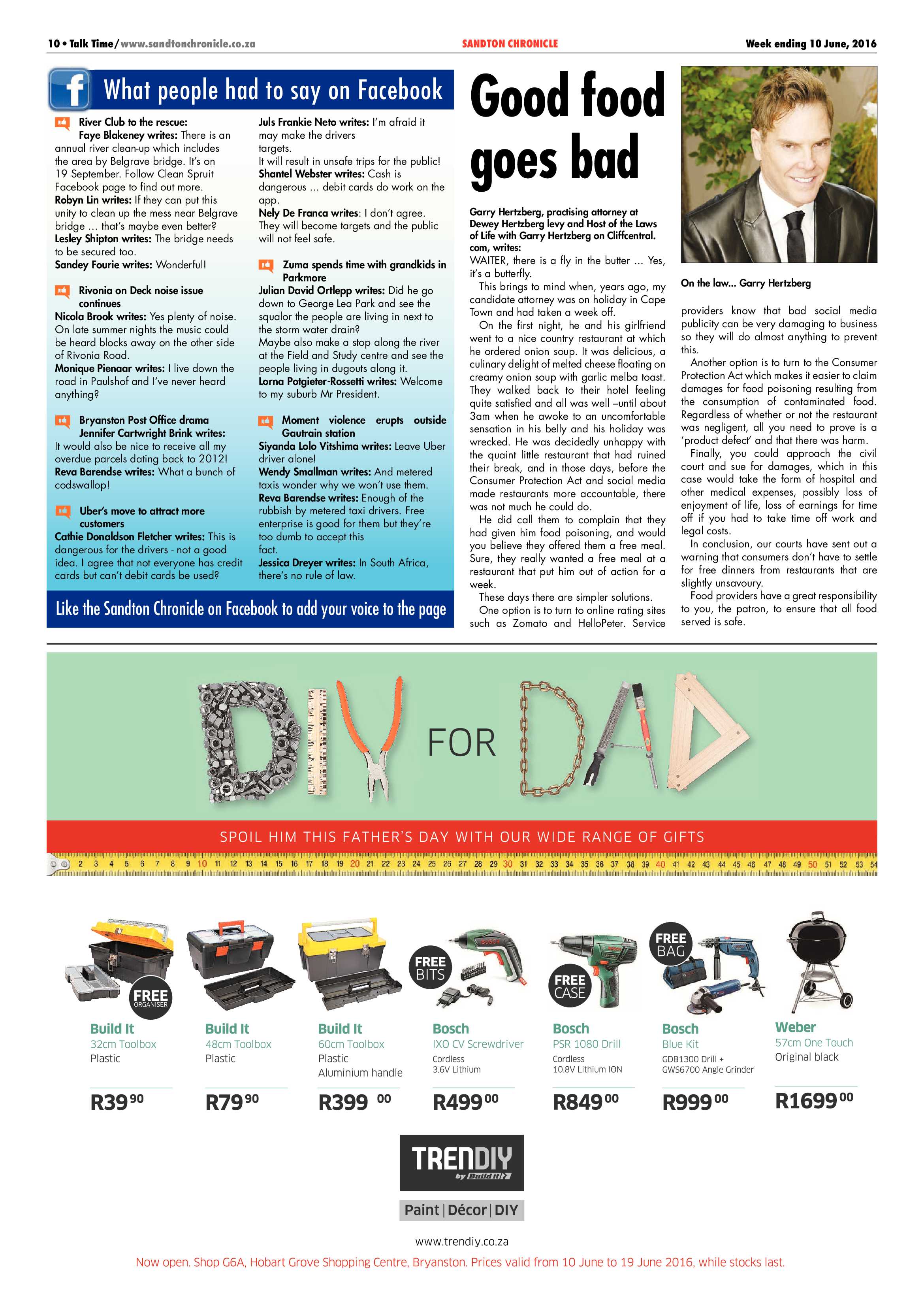 Sandton Chronicle 10 June 2016 page 10