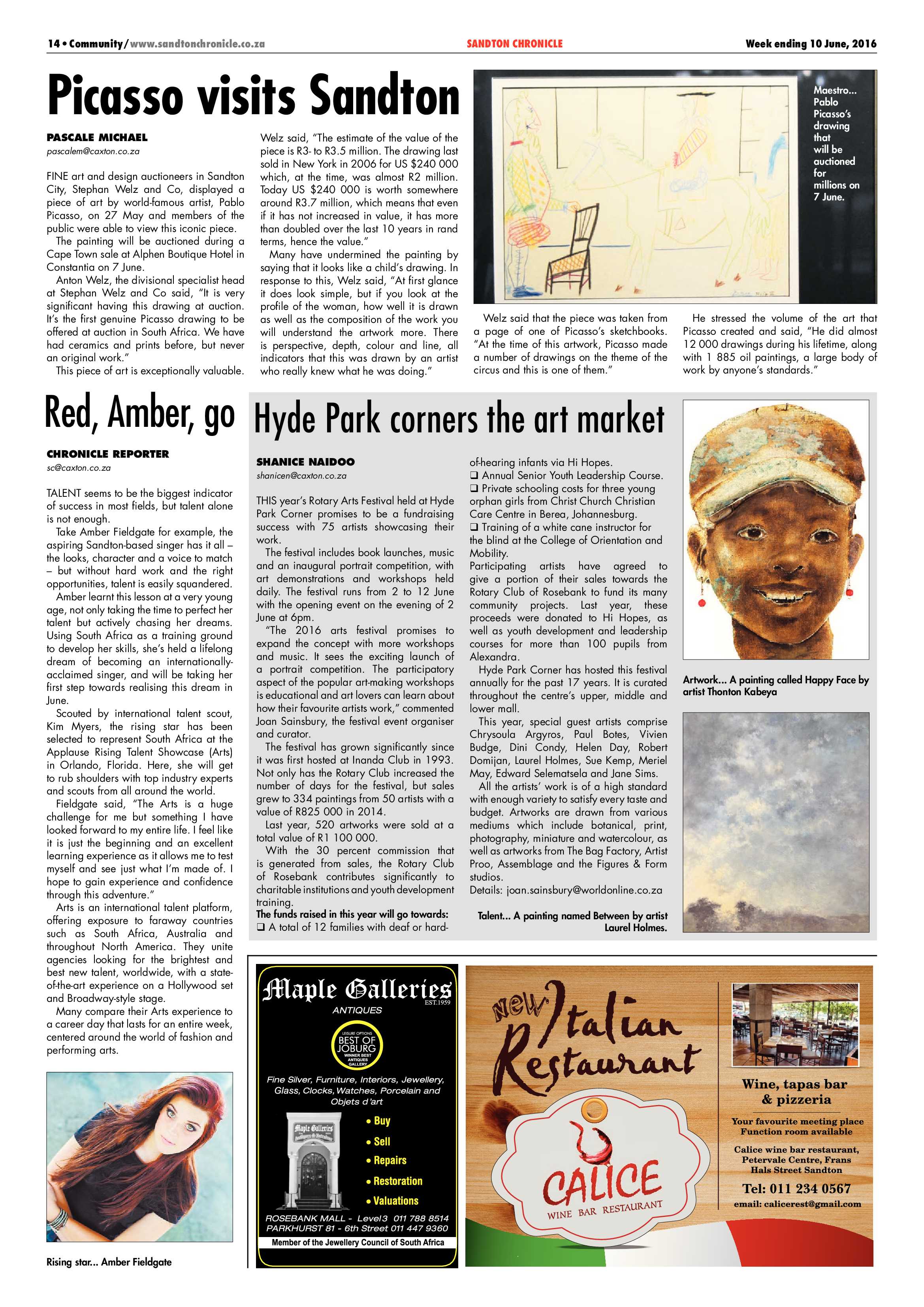 Sandton Chronicle 10 June 2016 page 14