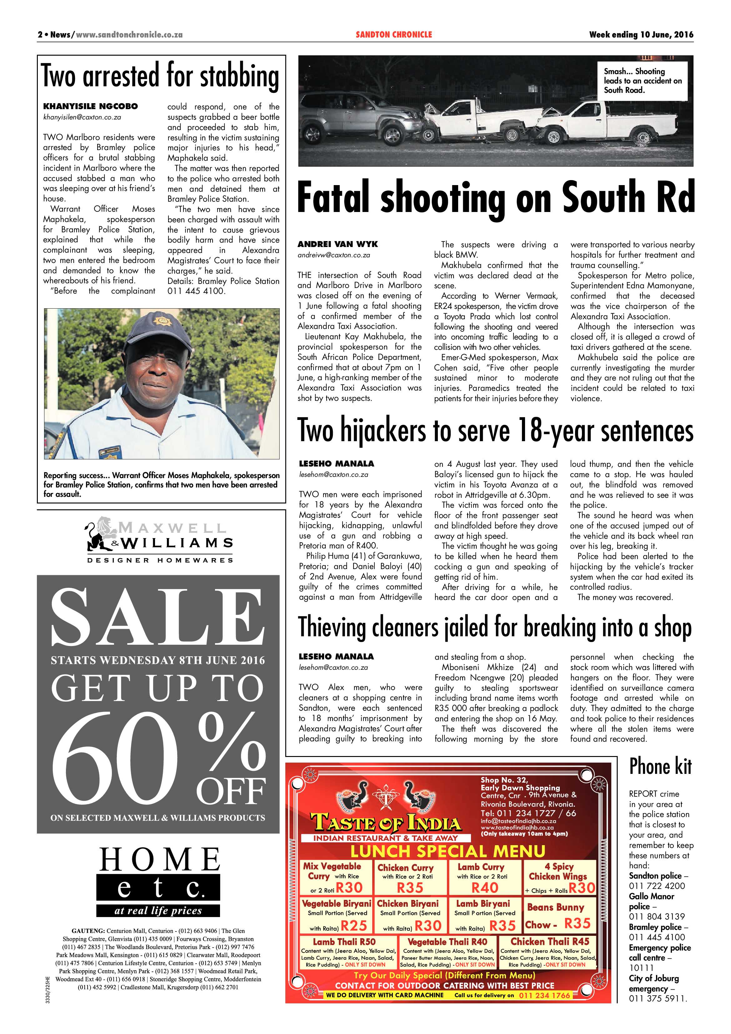 Sandton Chronicle 10 June 2016 page 2