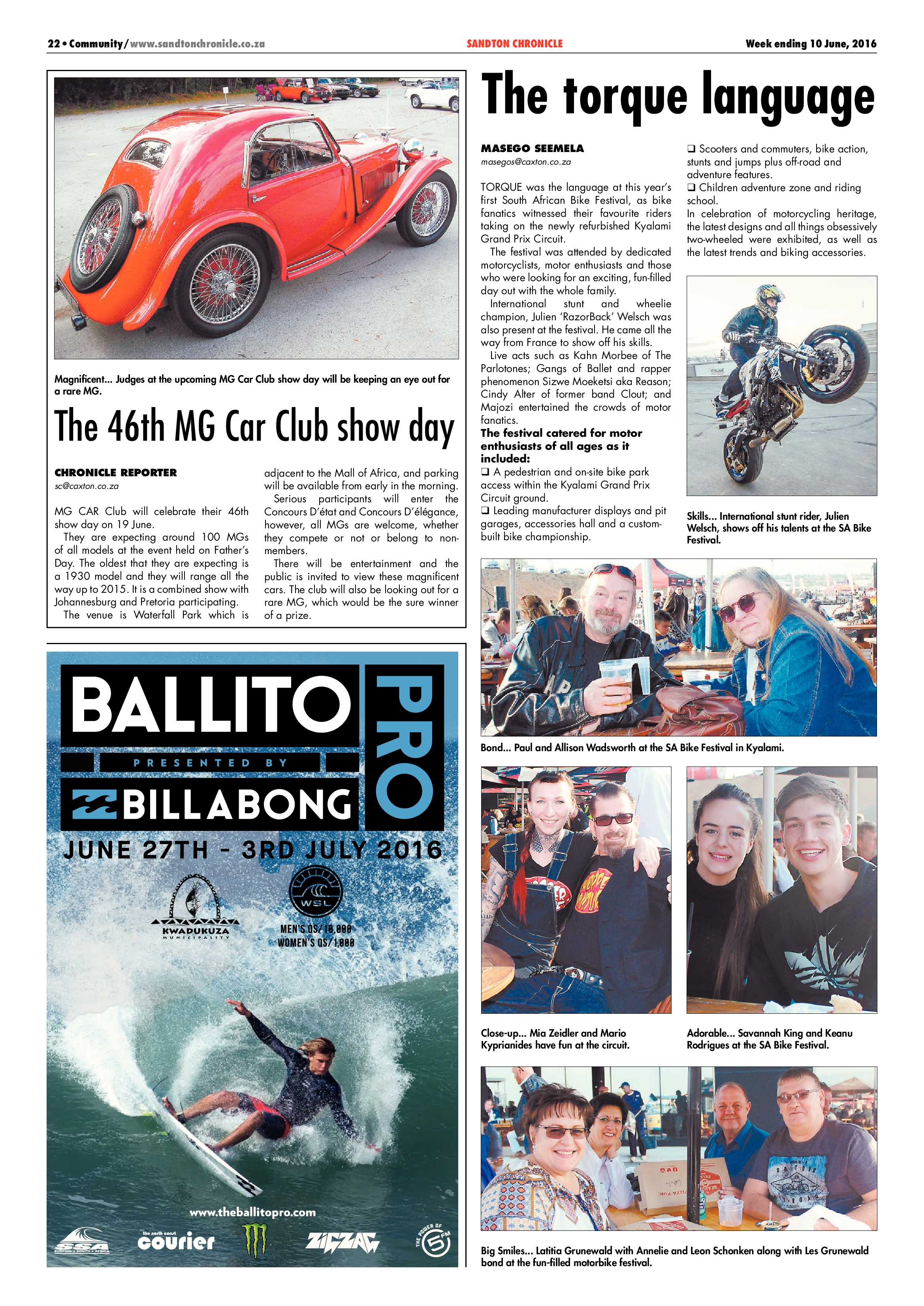 Sandton Chronicle 10 June 2016 page 22