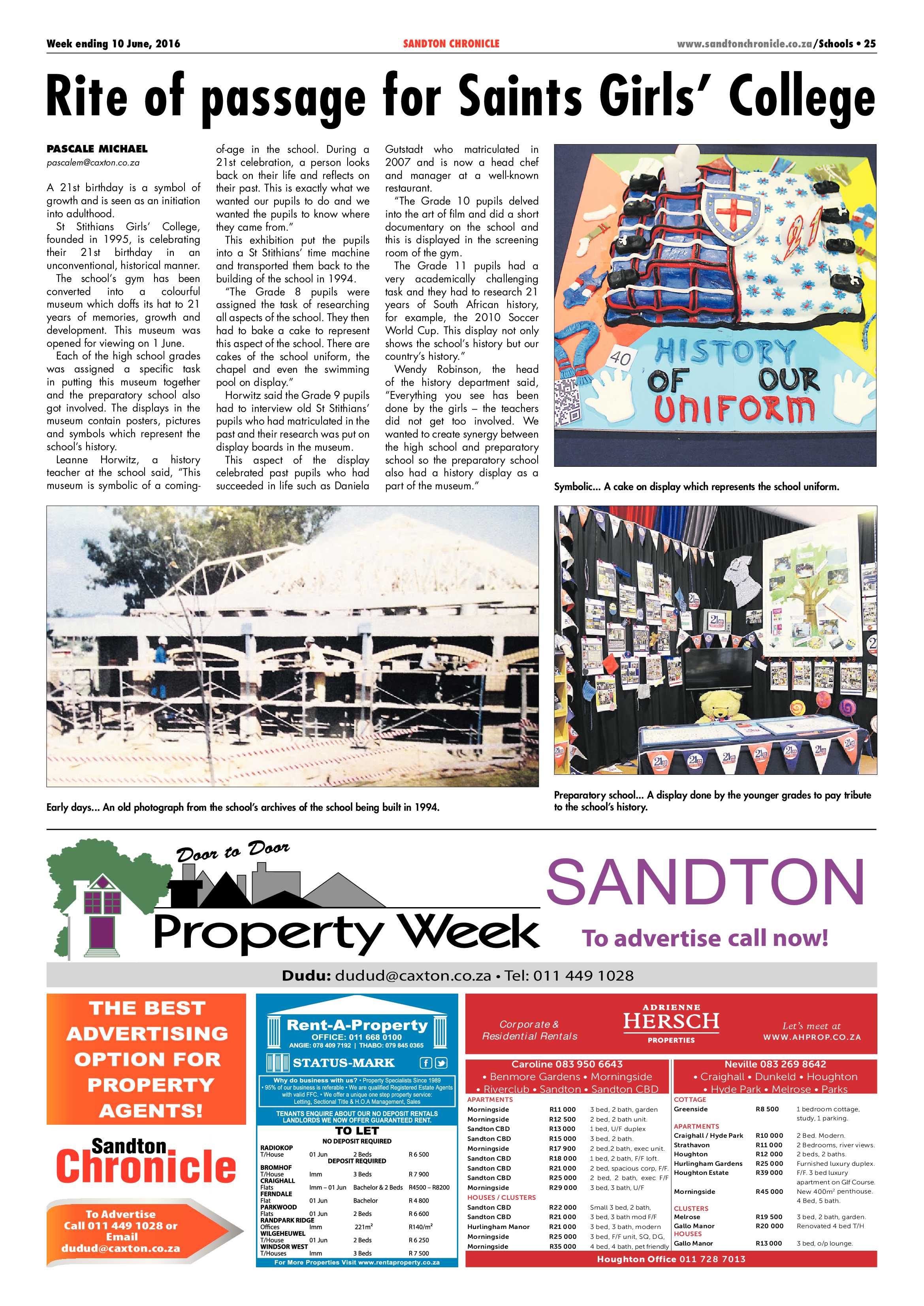 Sandton Chronicle 10 June 2016 page 25