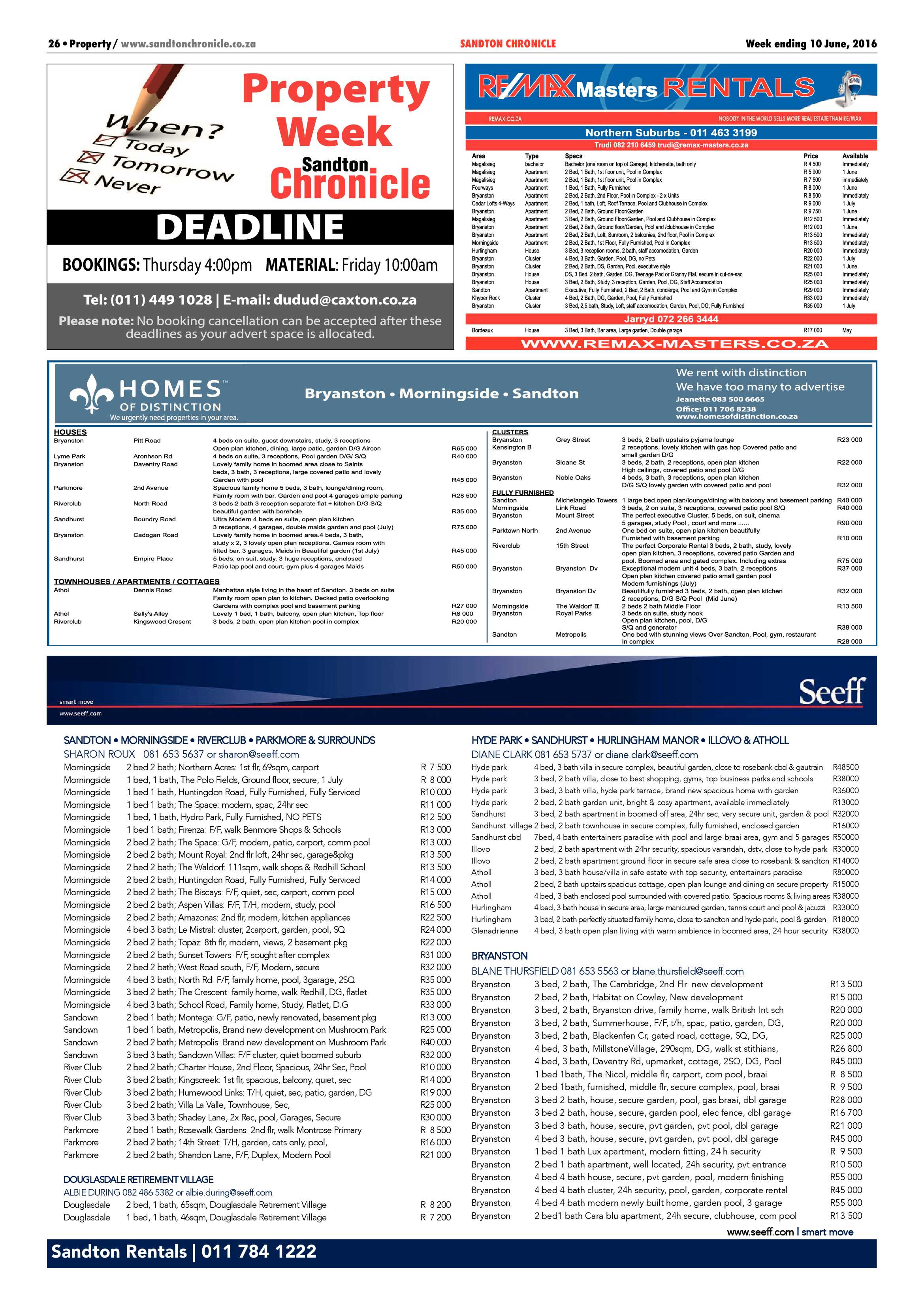 Sandton Chronicle 10 June 2016 page 26