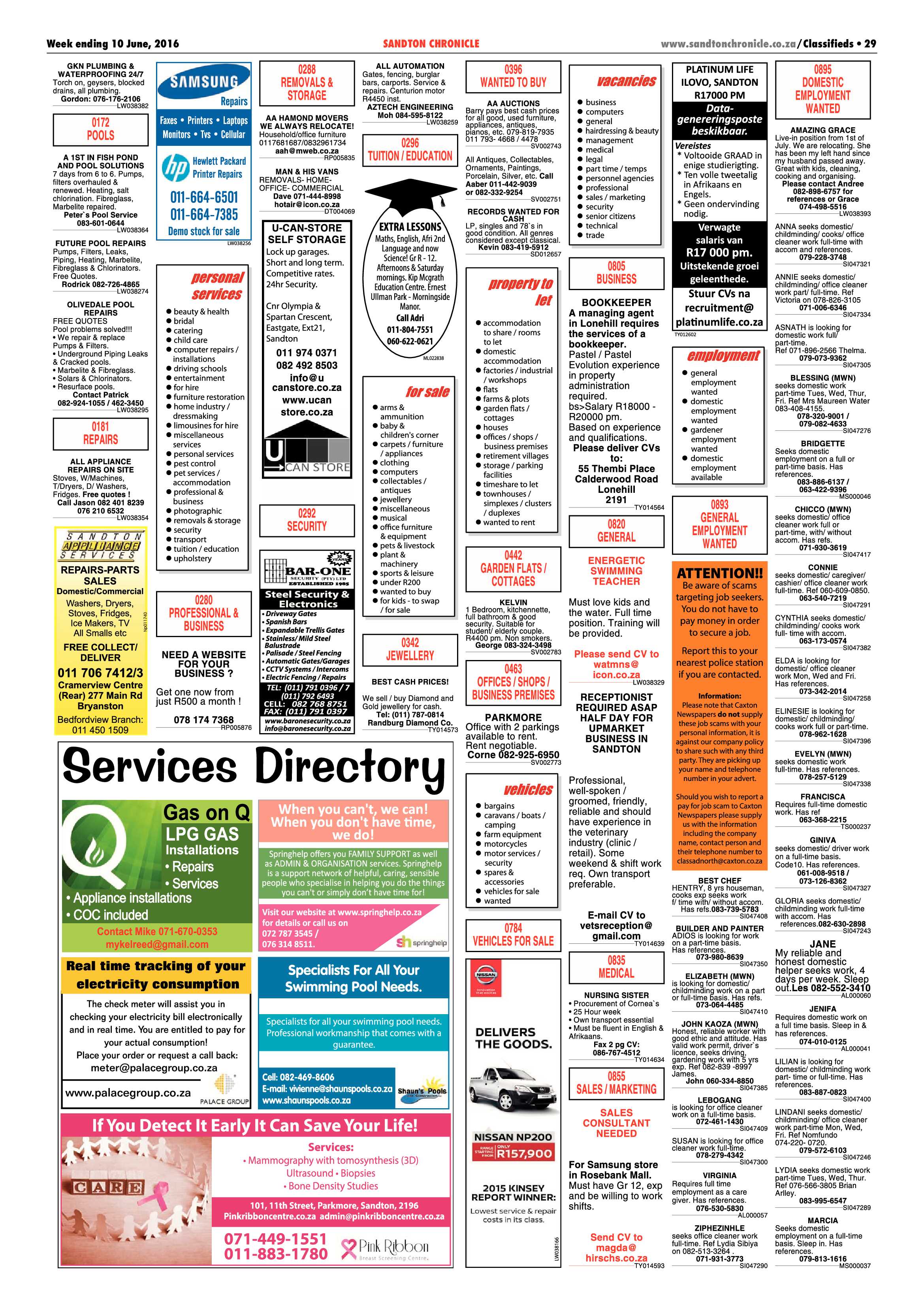 Sandton Chronicle 10 June 2016 page 29