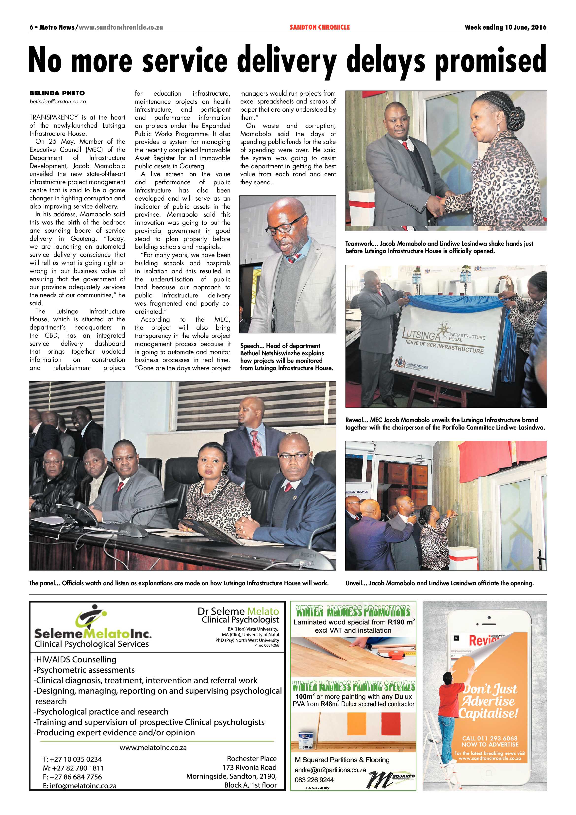 Sandton Chronicle 10 June 2016 page 6