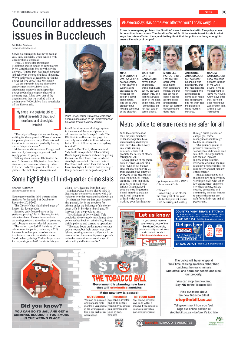 Sandton Chronicle 10 March 2023 page 3
