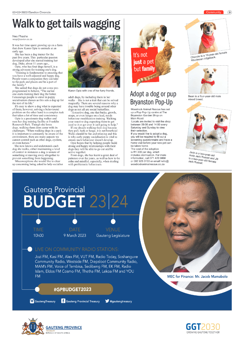 Sandton Chronicle 10 March 2023 page 9