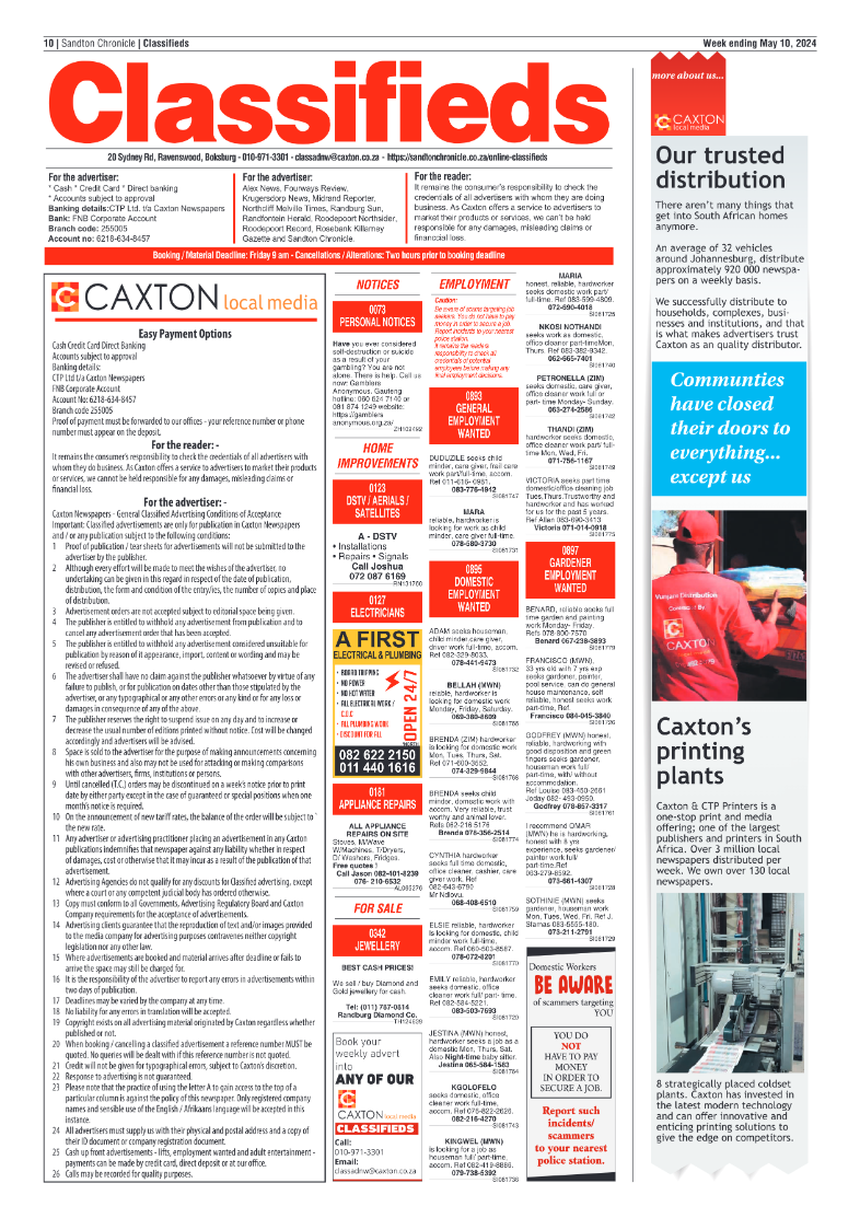 Sandton Chronicle 10 May 2024 page 10