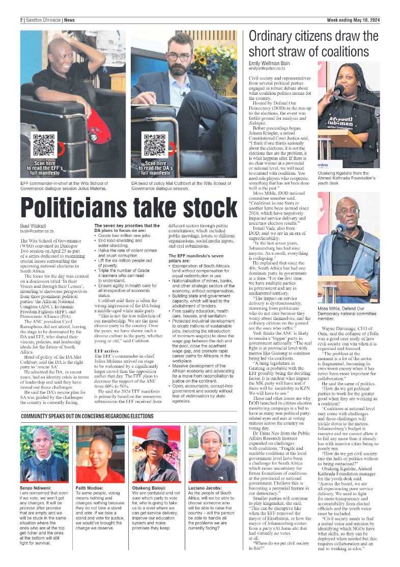 Sandton Chronicle 10 May 2024 page 2