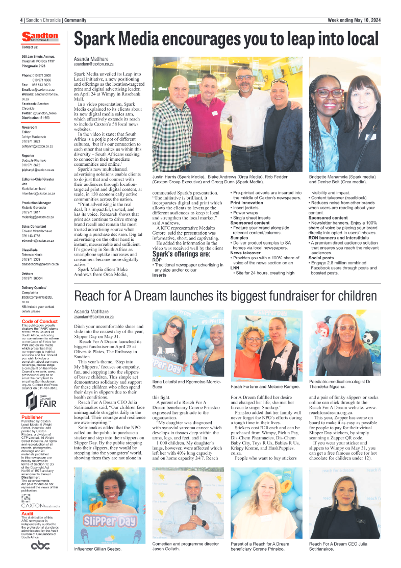 Sandton Chronicle 10 May 2024 page 4