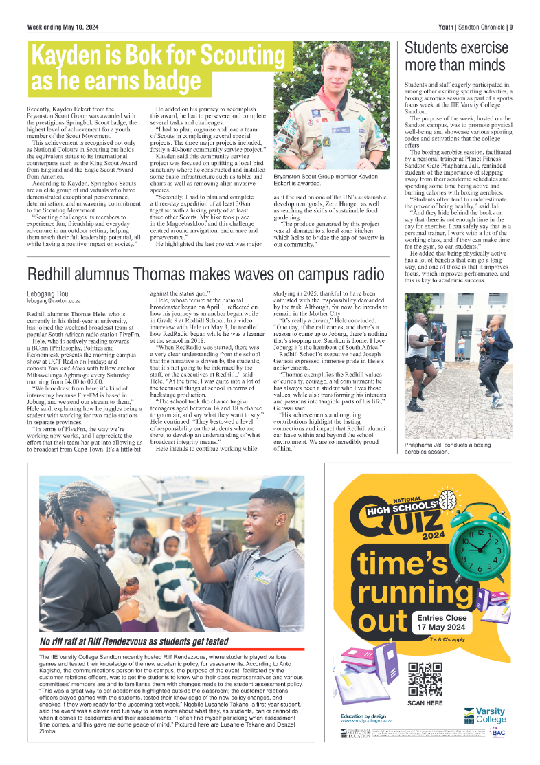Sandton Chronicle 10 May 2024 page 9