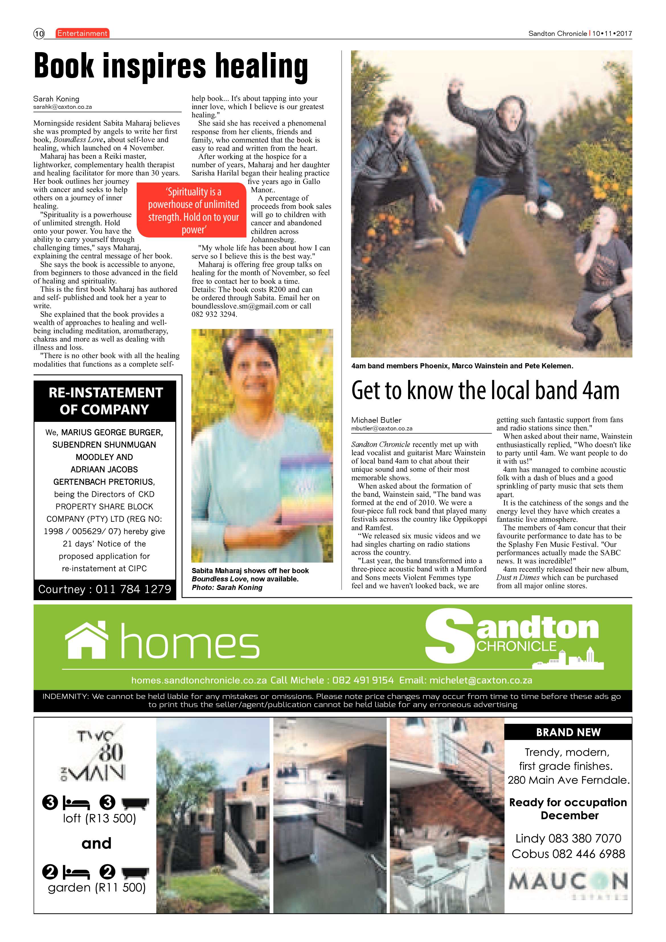 Sandton Chronicle 10 November 2017 page 10