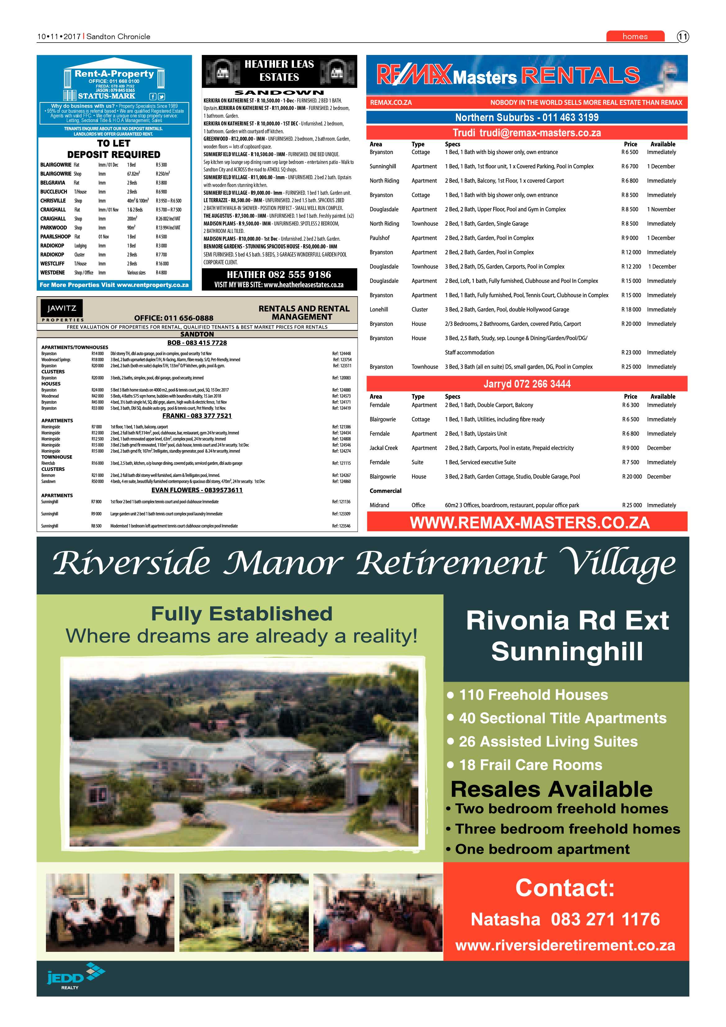 Sandton Chronicle 10 November 2017 page 11
