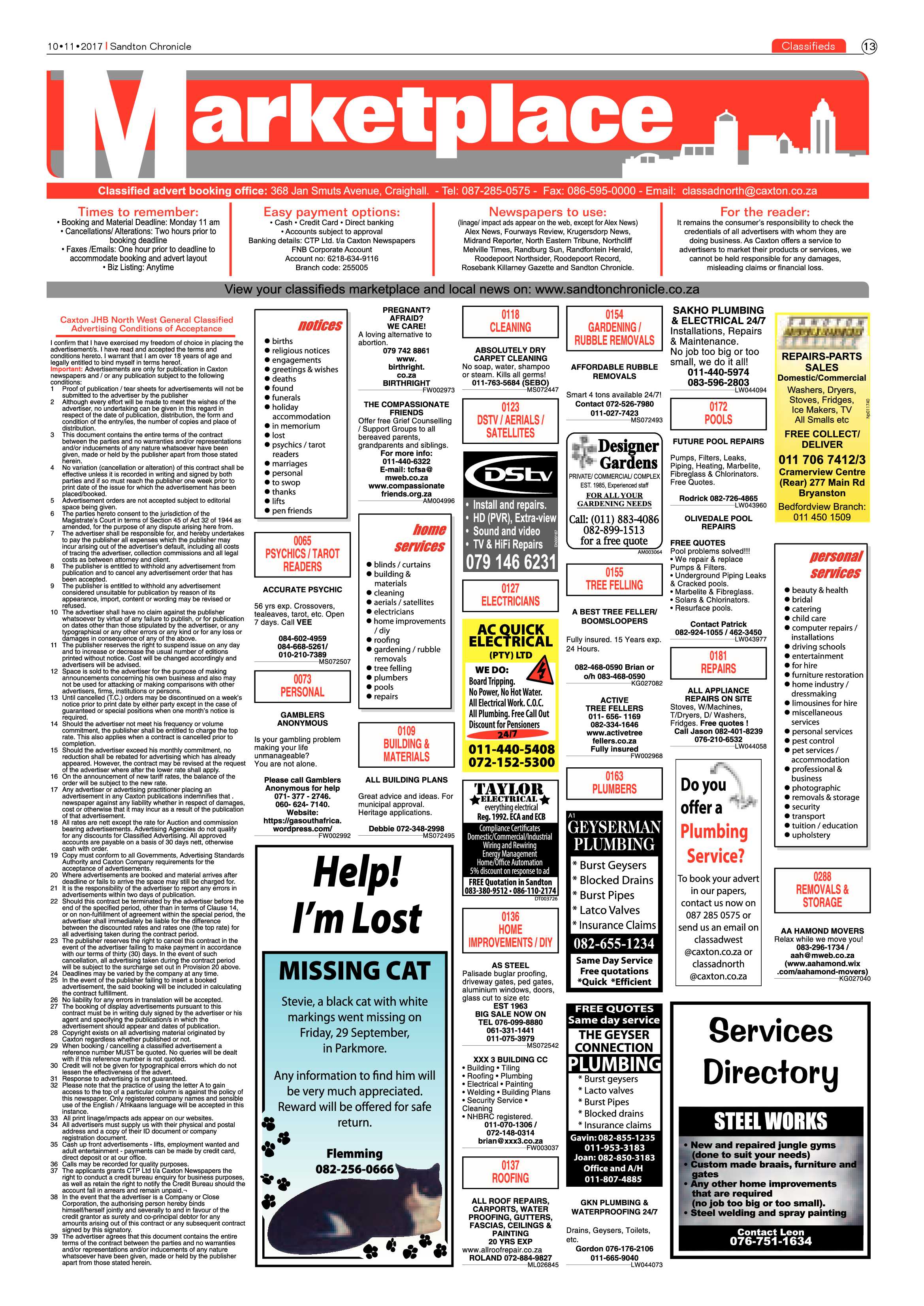 Sandton Chronicle 10 November 2017 page 13