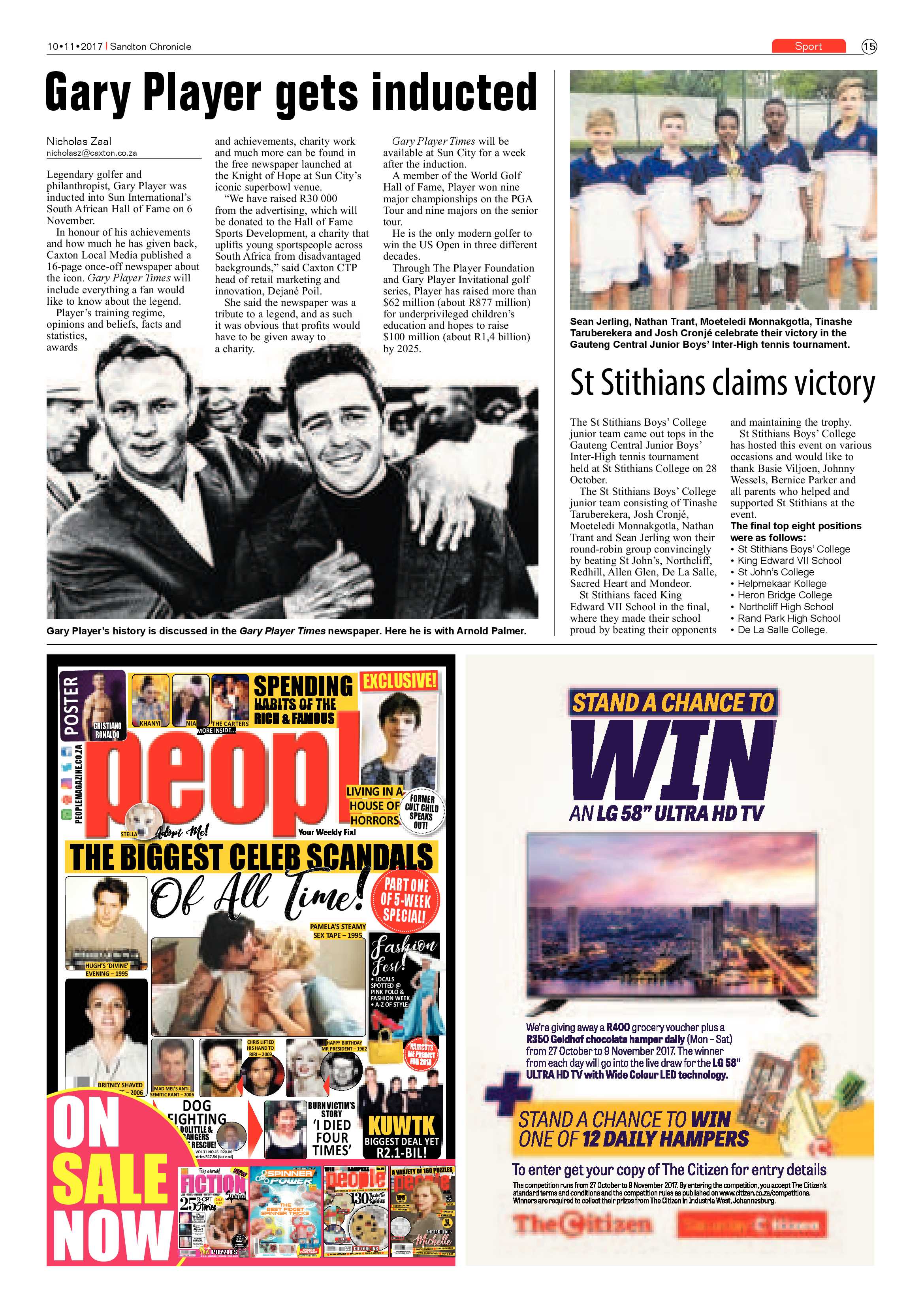 Sandton Chronicle 10 November 2017 page 15